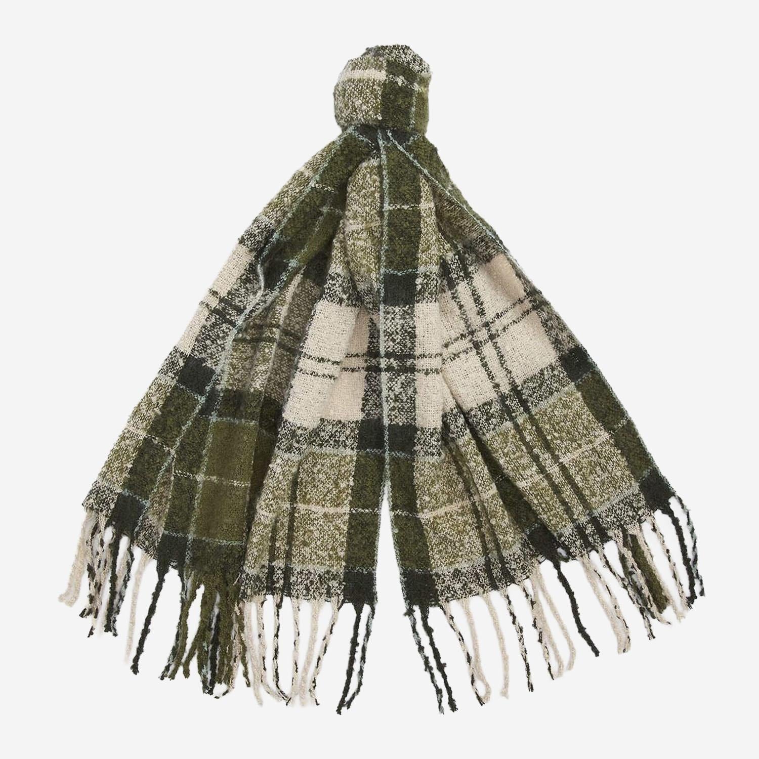 Set regalo berretto e sciarpa tartan Saltburn LGS0077 GN51 BARBOUR 