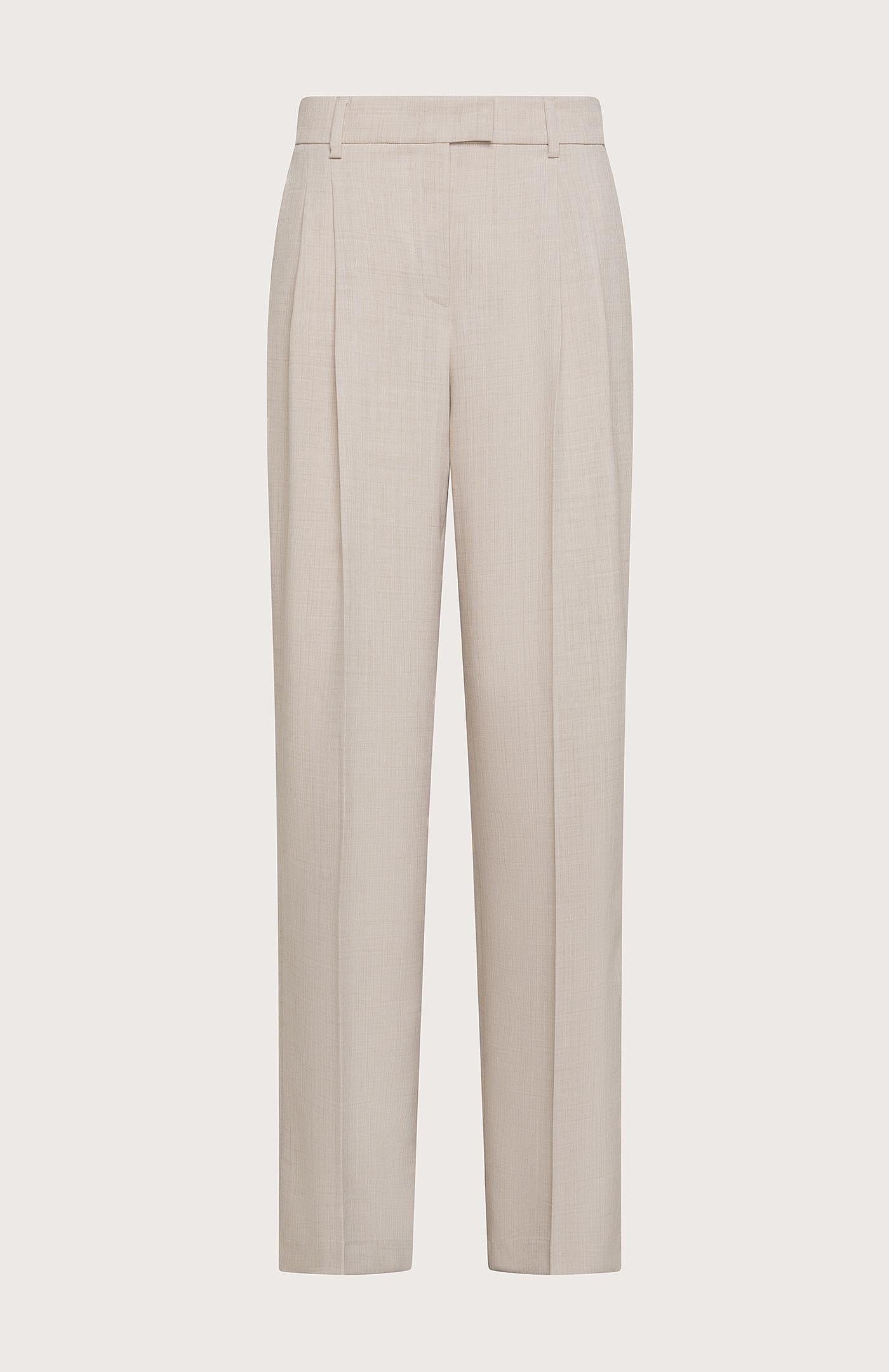 Pantalone donna  in fresco melange stretch poly
