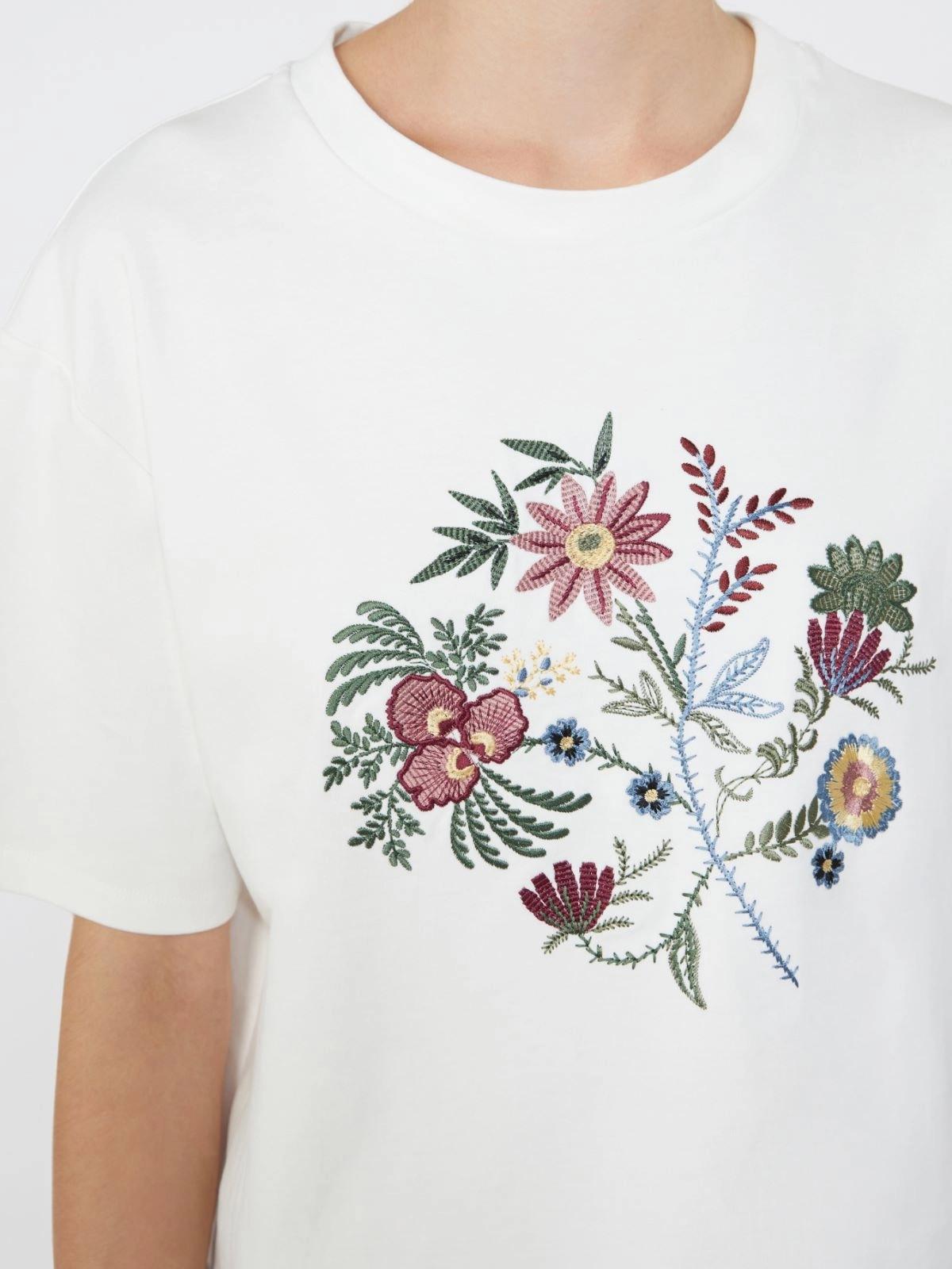 T-shirt in jersey di cotone con stampa - Bianco<BR/> WKDSABATO 002 WEEKEND 