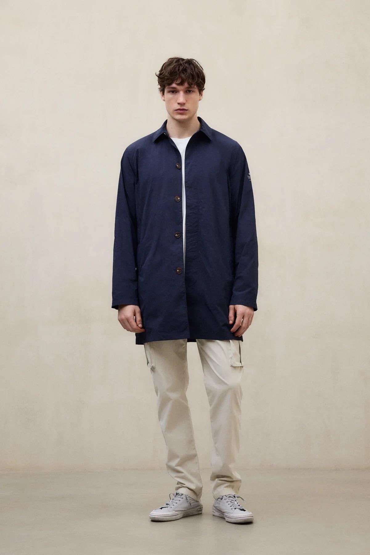 Trench Vestal Blu Marino Ripiegabile<BR/><BR/> VESTAL 161 ECOALF 
