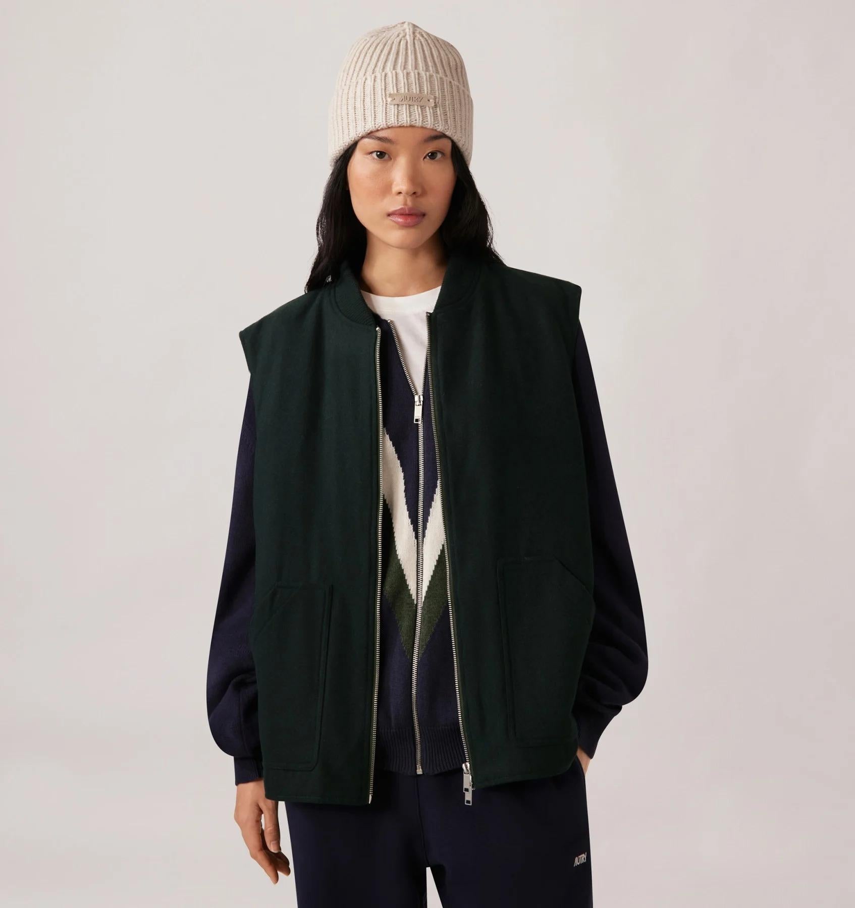 GILET IN PANNO UNISEX<BR/> VEPX O6LG AUTRY ACTION SHOES 