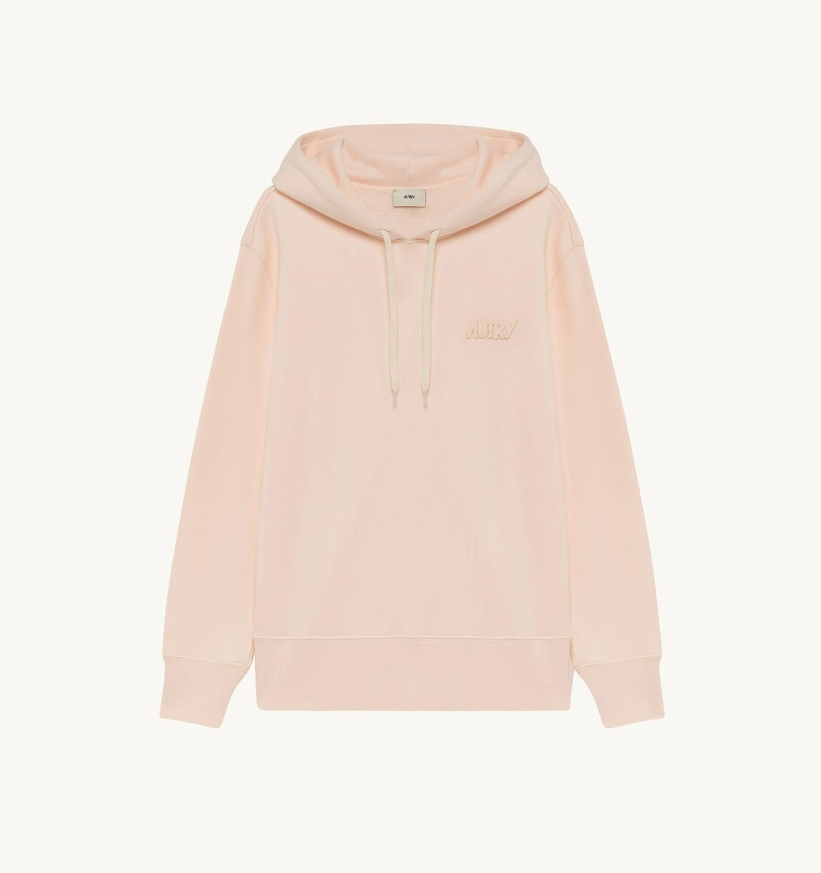 FELPA DONNA CON CAPPUCCIO E LOGO IN TONO DONNA<BR/> HOPW M1HE AUTRY ACTION SHOES 