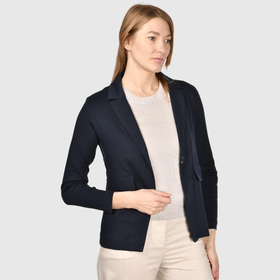 Giacca jersey con bottone 6021580300 598 GRAN SASSO 