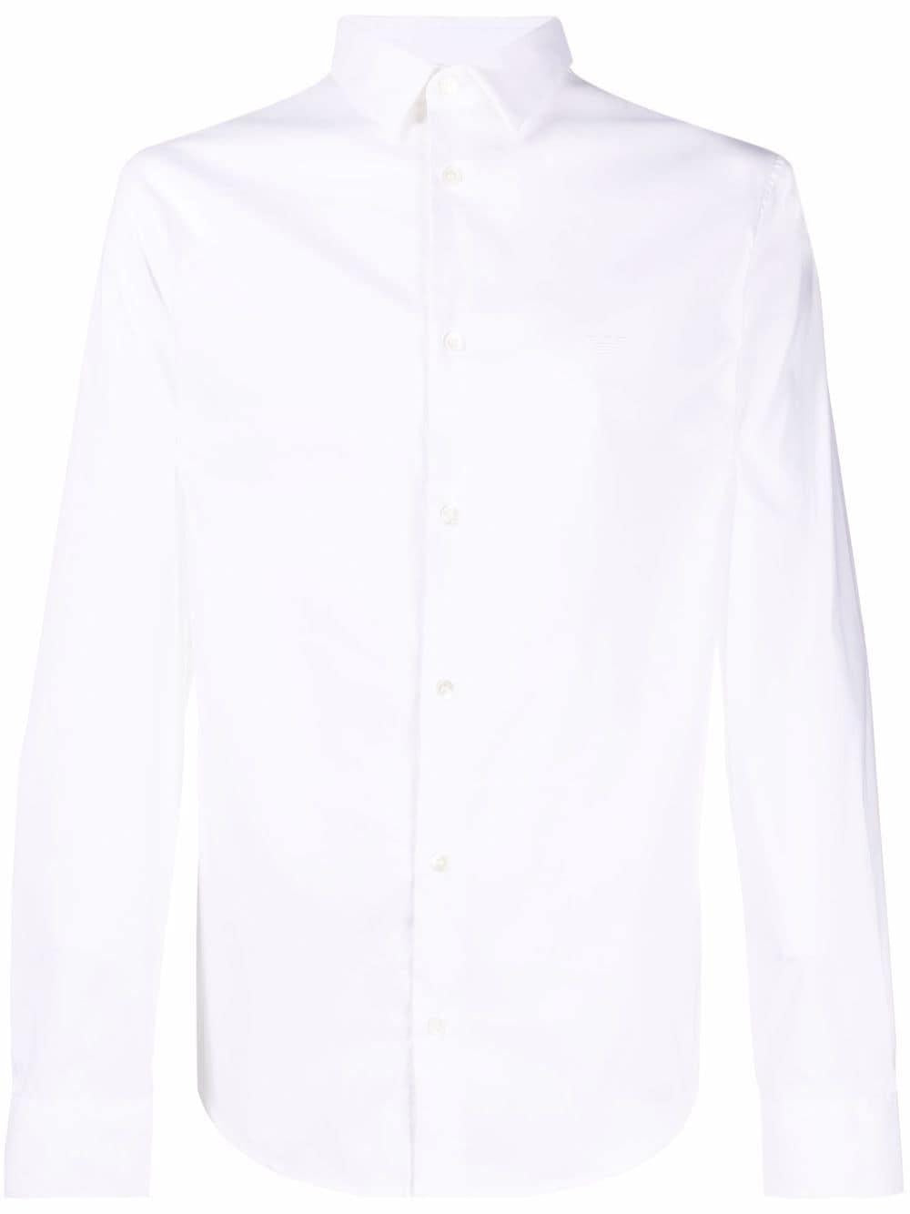 Camicia uomo in misto cotone e nylon 8N1C091NI9Z 0100 ARMANI 