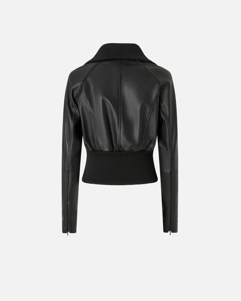 gruviera Giubbino corto in nappa e maglia 105470A2P0 Z99 PINKO 