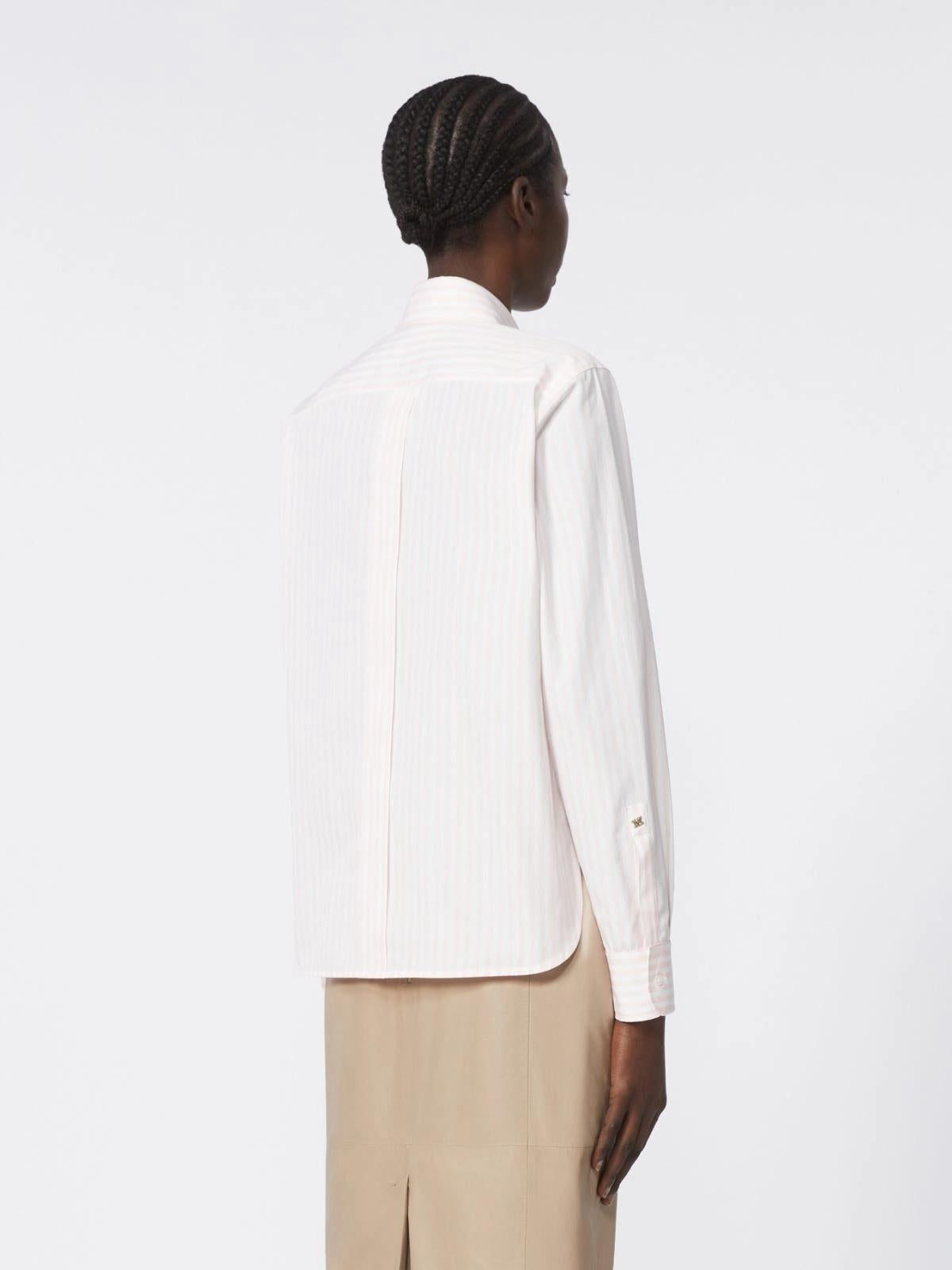 MXMACCENNI<BR/>Camicia in popeline a righe MXMACCENNI 001 MAX MARA 