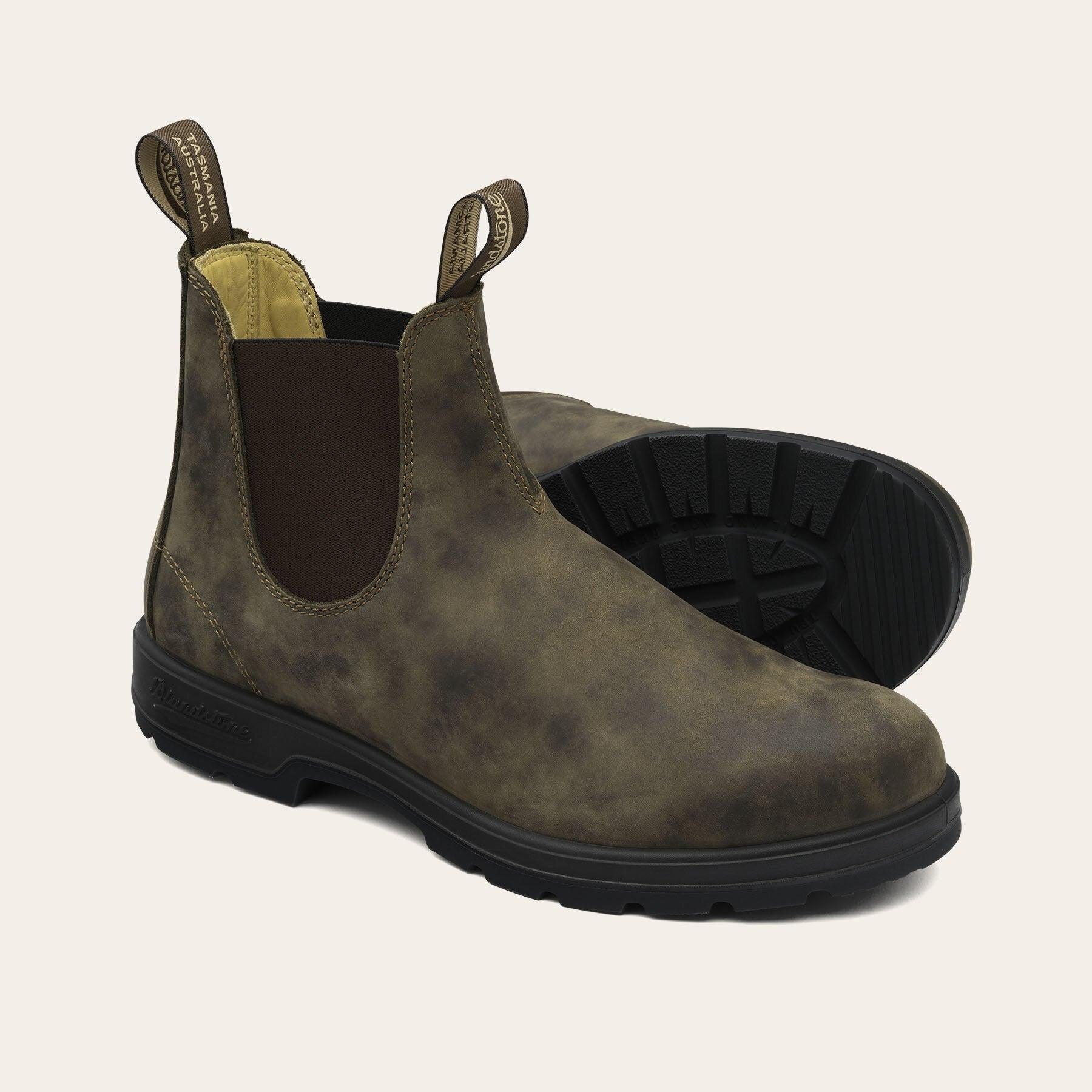 Stivaletti in pelle ORIGINALS CHELSEA BOOTS 585BC RUSTIC-BROWN BLUNDSTONE 