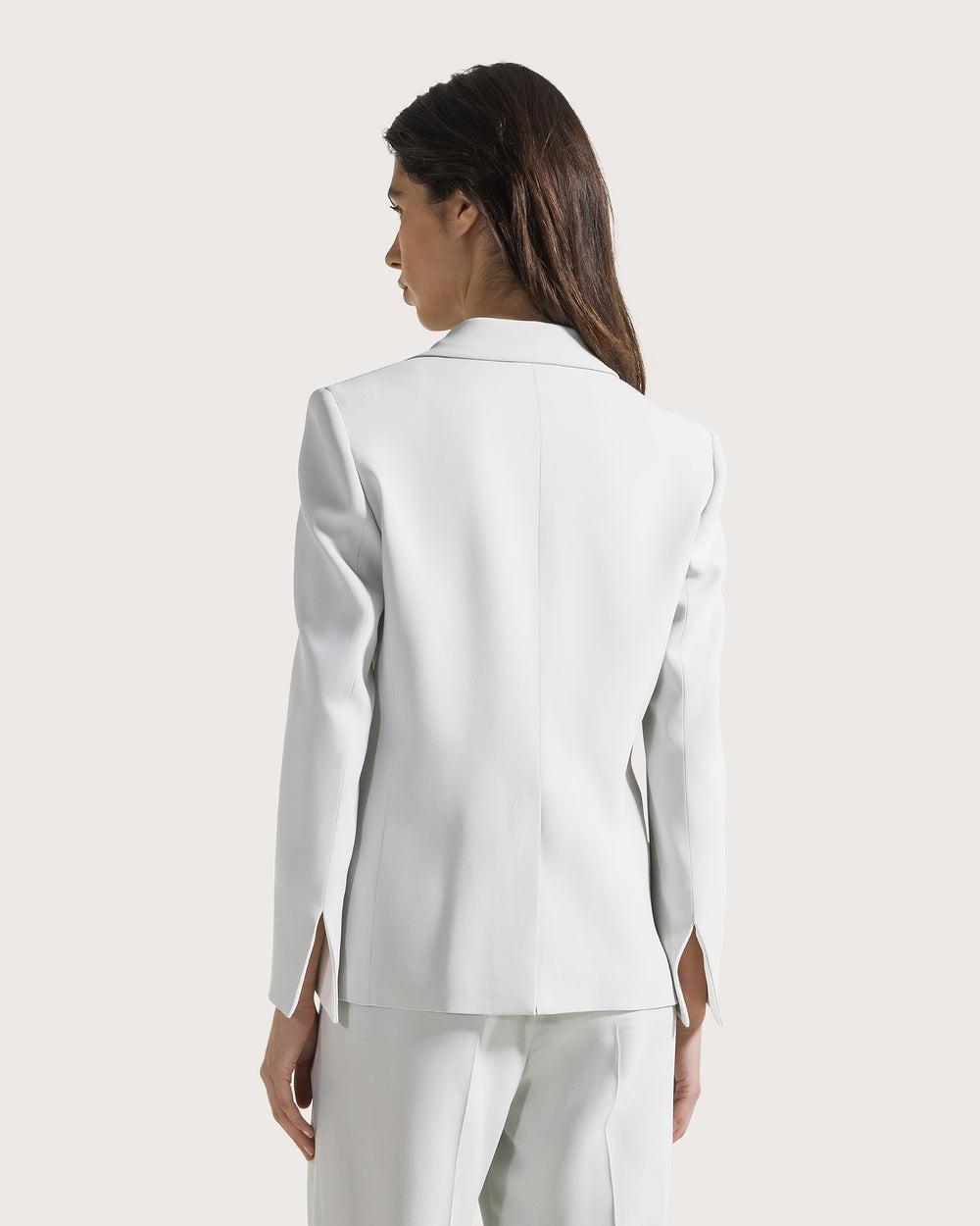 Giacca monopetto in cady crêpe viscosa<BR/> GI0922460206 902 SEVENTY 
