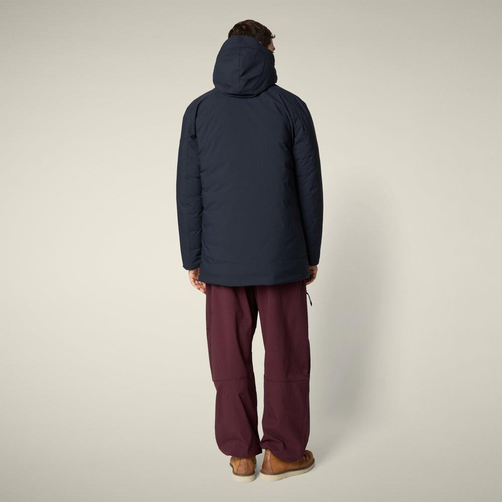 Giacca uomo animal free mod. Sesle blu nero<BR/> D41448M 90000 SAVE THE DUCK 