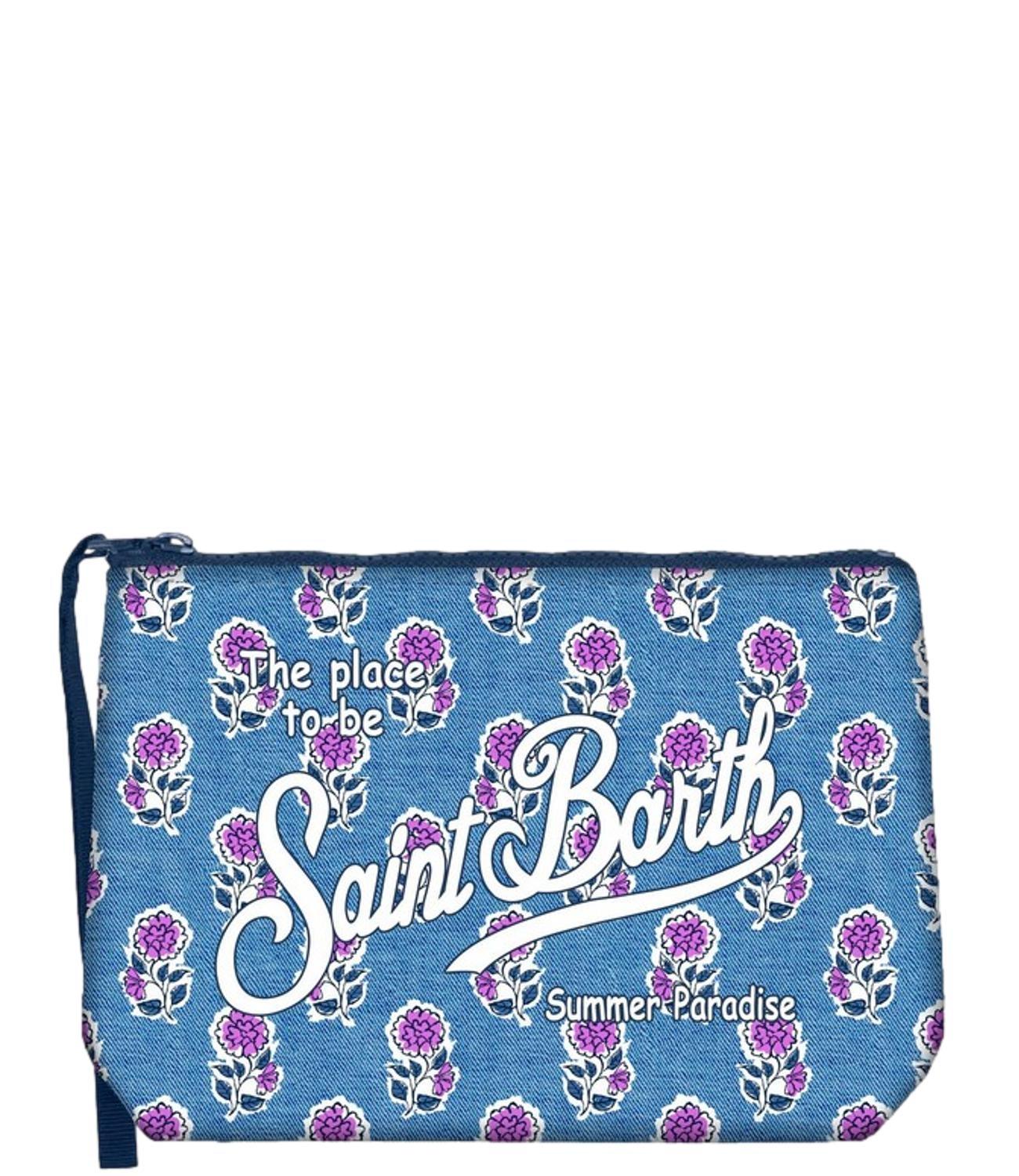 Pochette Aline in scuba con stampa floreale ALIN001 00263H MC2 SAINT BARTH 