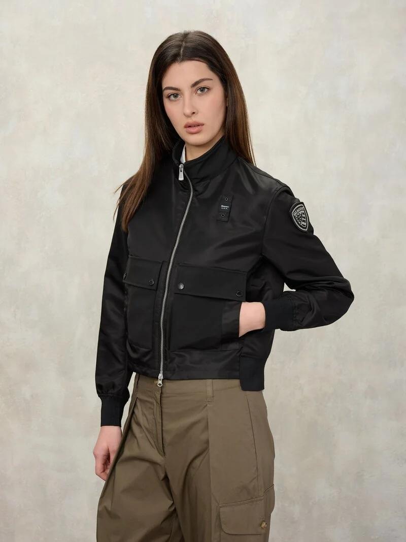 GIACCA MIX CARNEY<BR/> BLDC01220 7108/999 BLAUER 