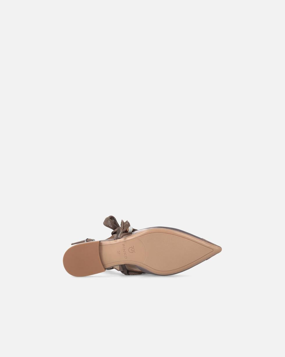 Ballerine slingback con lacci<BR/> SD0547P003 M28 PINKO 