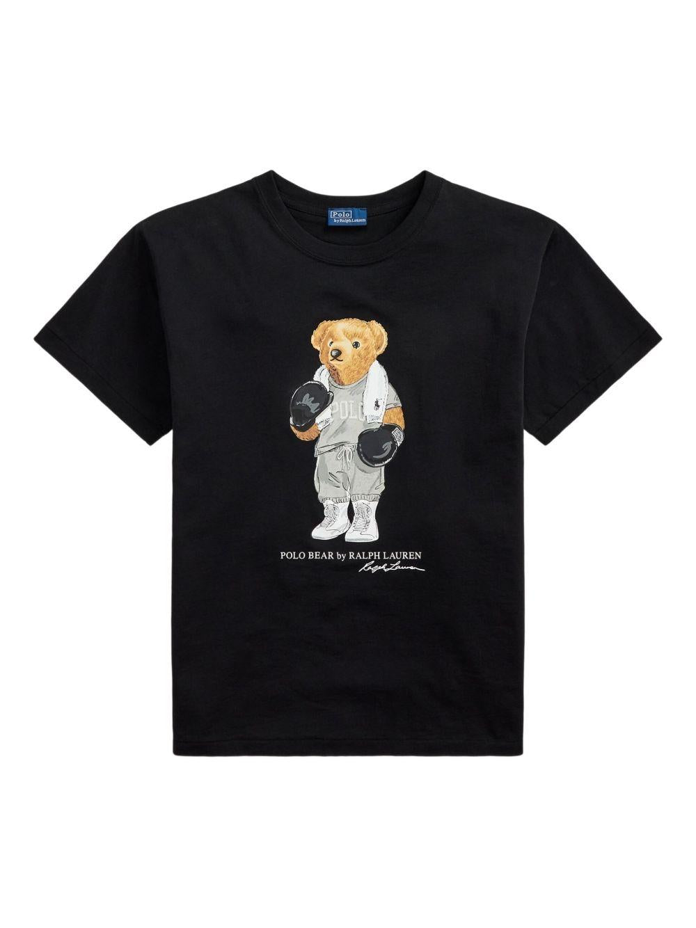 T-shirt in puro cotone con stampa bear 211971709 001 RALPH LAUREN 