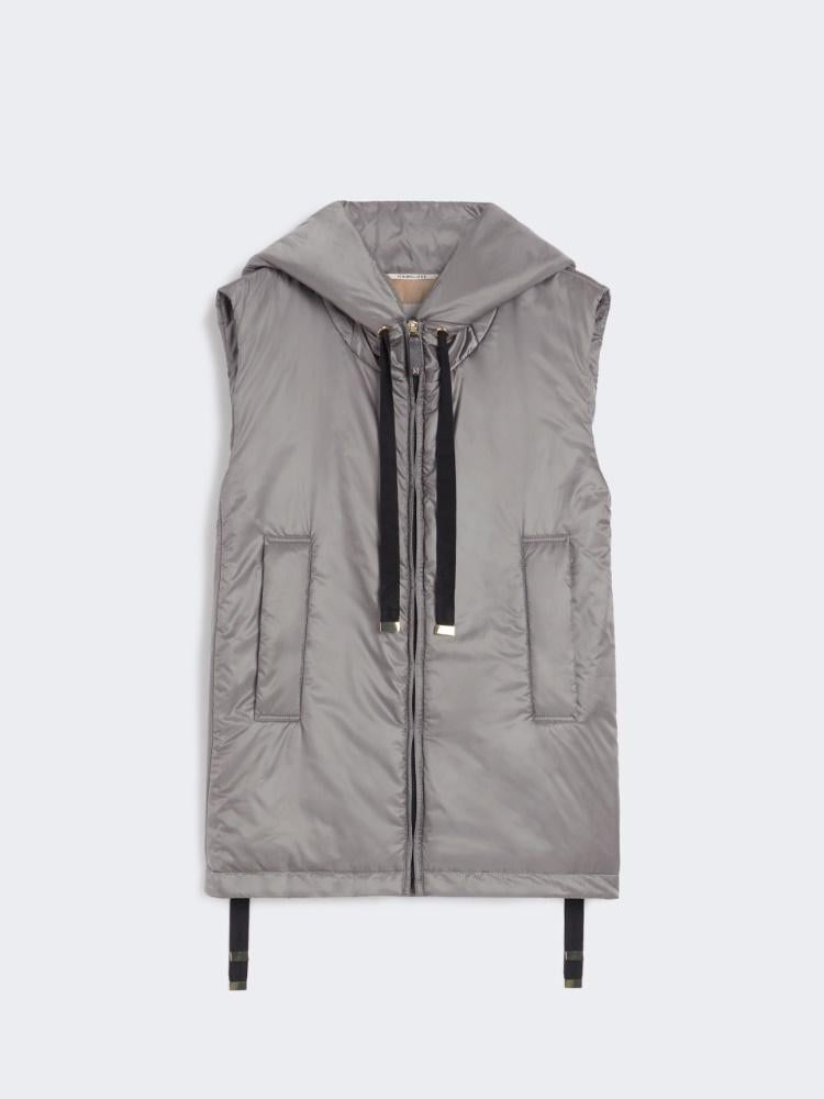 Gilet imbottito con cappuccio in tela antigoccia GREENGO 024 MAX MARA THE CUBE 
