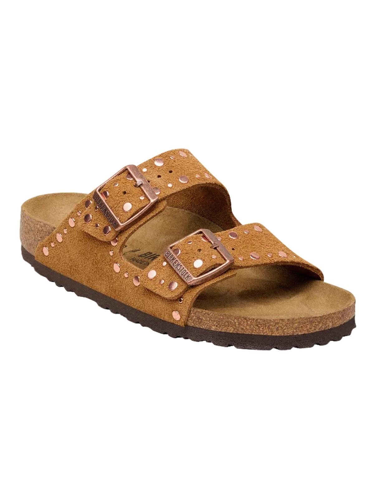 Ciabattai Arizona Rivet in camoscio 1031731ARIZONA MINK BIRKENSTOCK 