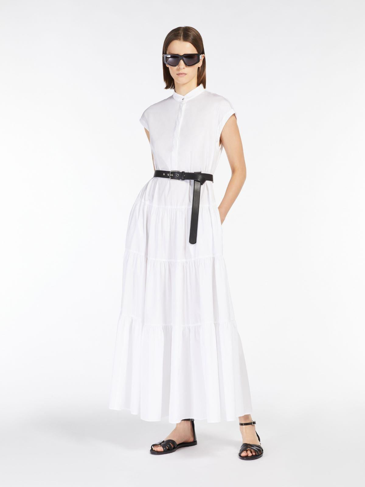 Abito chemisier in cotone con balze BAIRO 001 MAX MARA STUDIO 