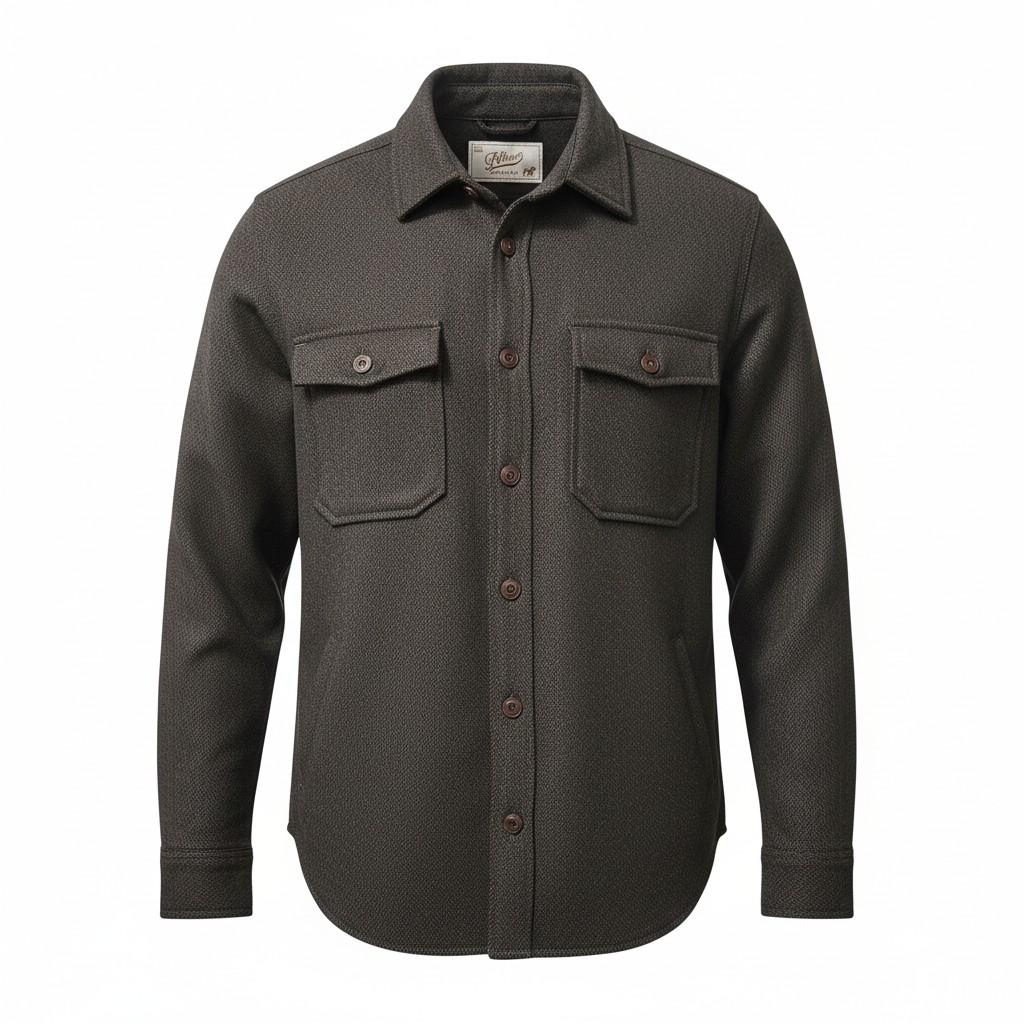 overshirt in lana imbottito Bl'ker HUNTERRESCA BROWN BL'KER 