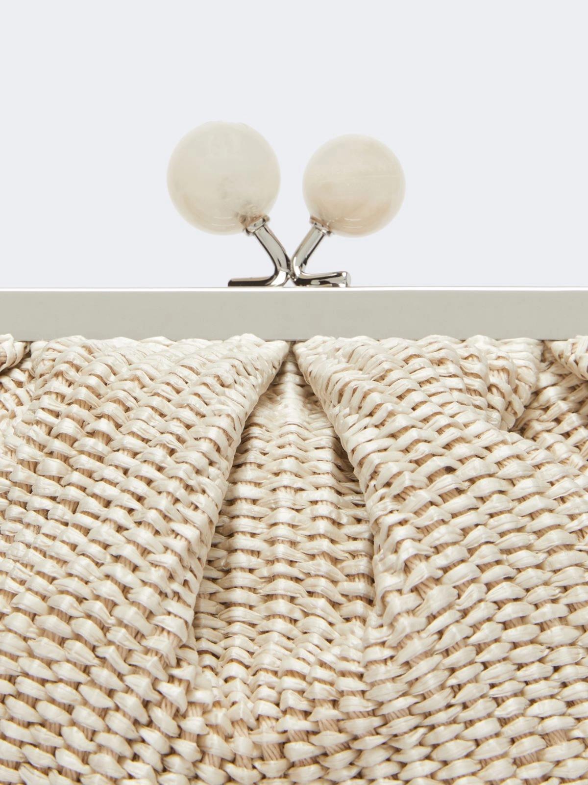 Pasticcino Bag small effetto rafia - TORTORA<BR/> WKAPALMAS 050 WEEKEND 