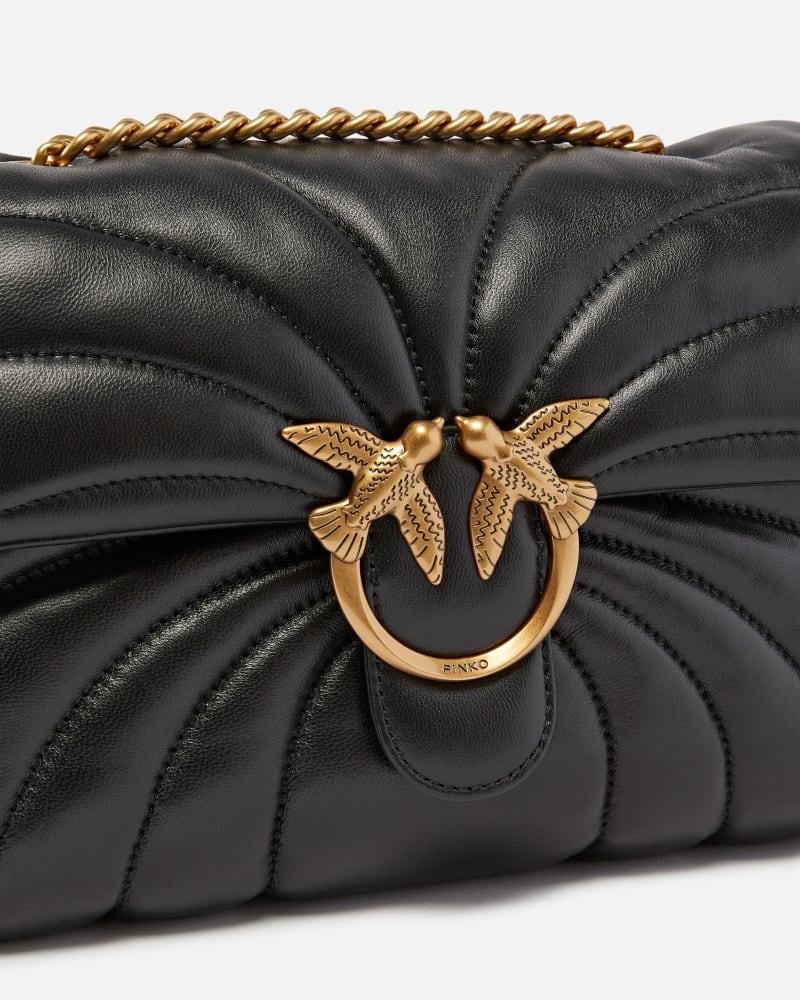 Borsa a tracolla grande Love Bag Puff trapunta farfalla<BR/><BR/> 100038A1EX Z99Q PINKO 