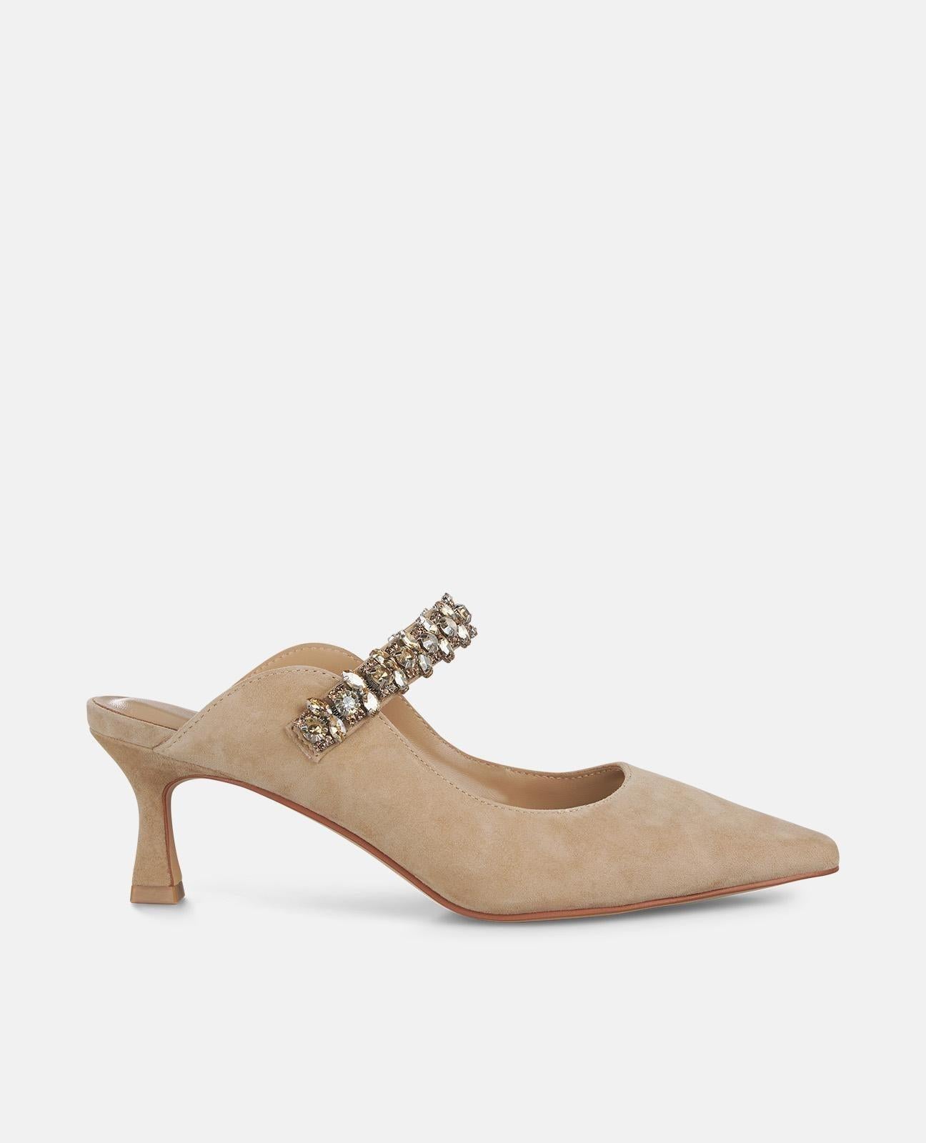 SABOT  CON TACCO MEDIO E STRASS