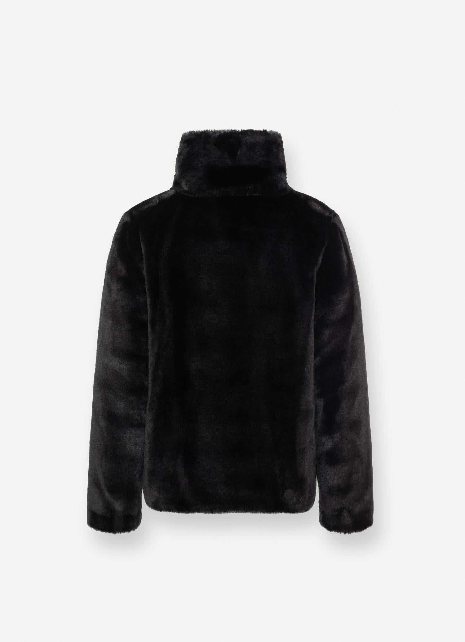 Women's reversible fur down jacket