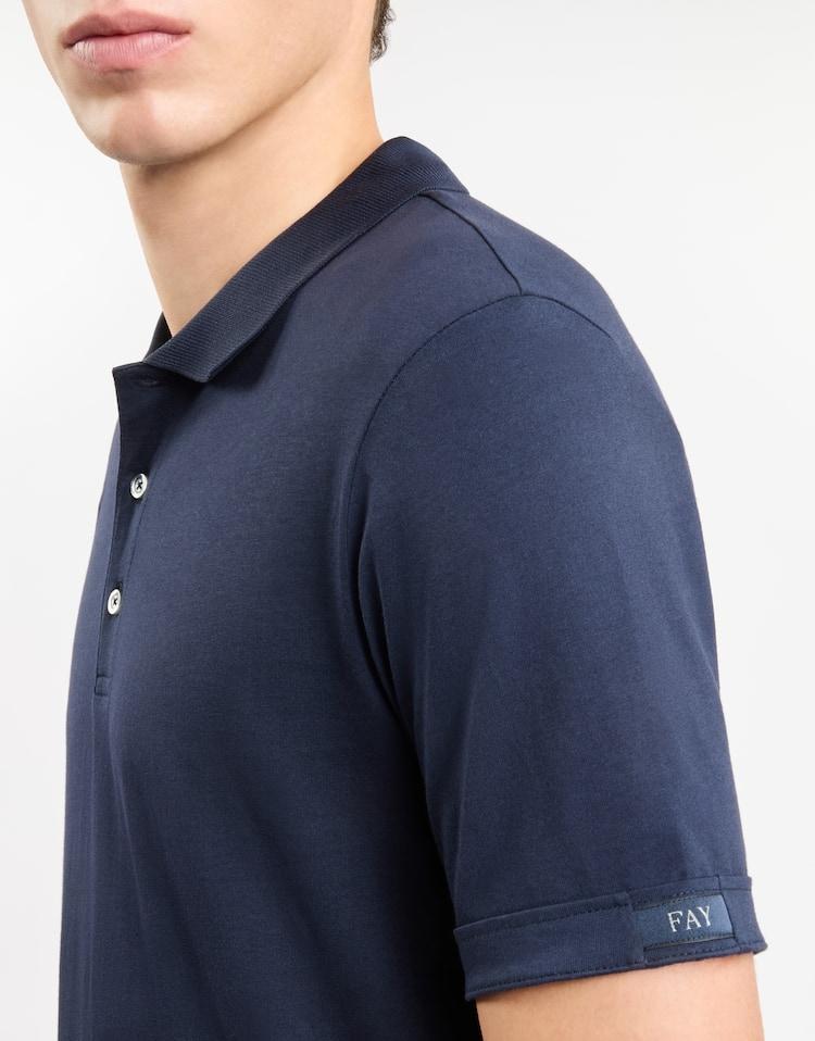 Polo in Jersey Mélange<BR/> NPMB2501340UCX U806 FAY 