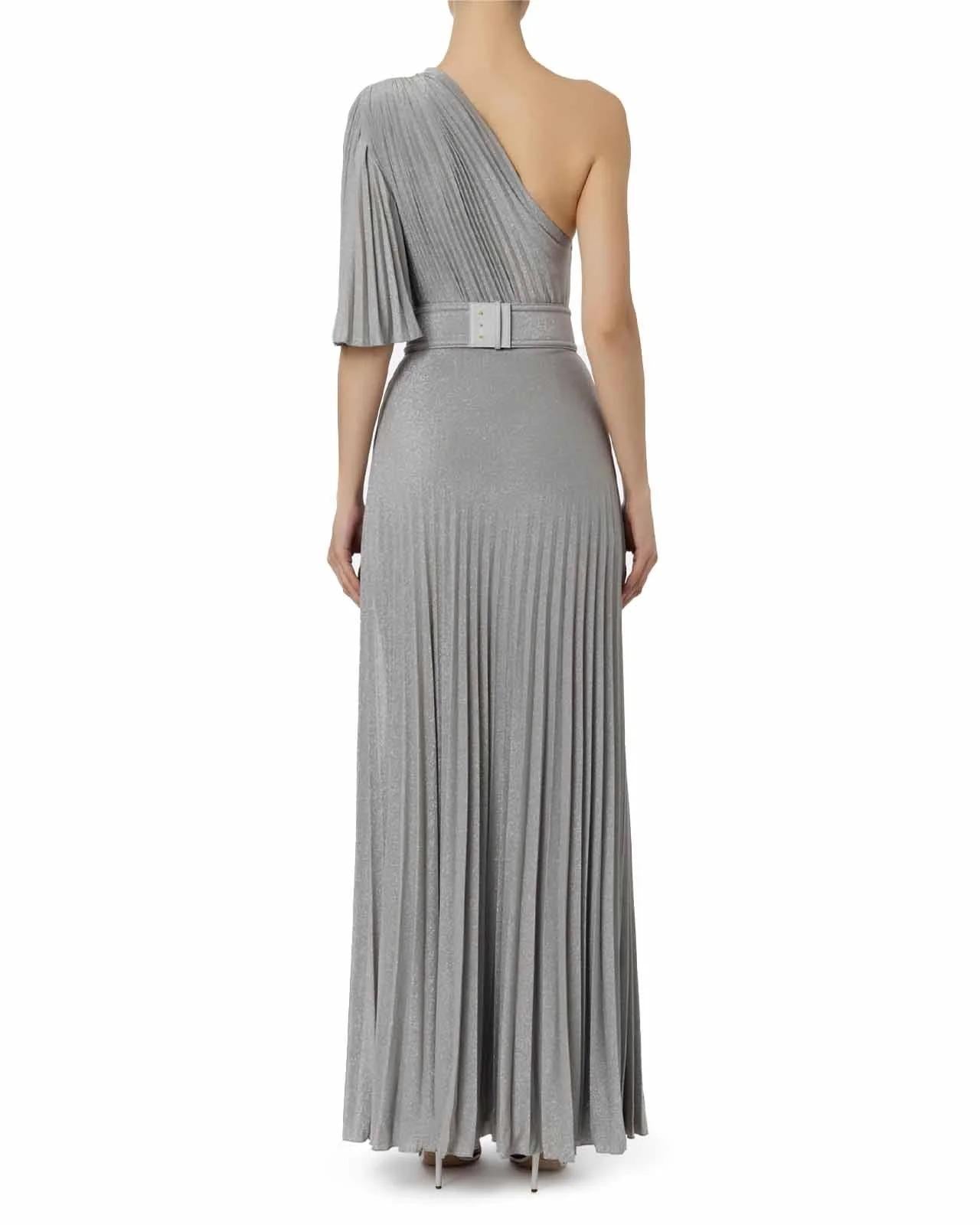 Abito red carpet monospalla in jersey lurex AB53441E2 900 ELISABETTA FRANCHI 