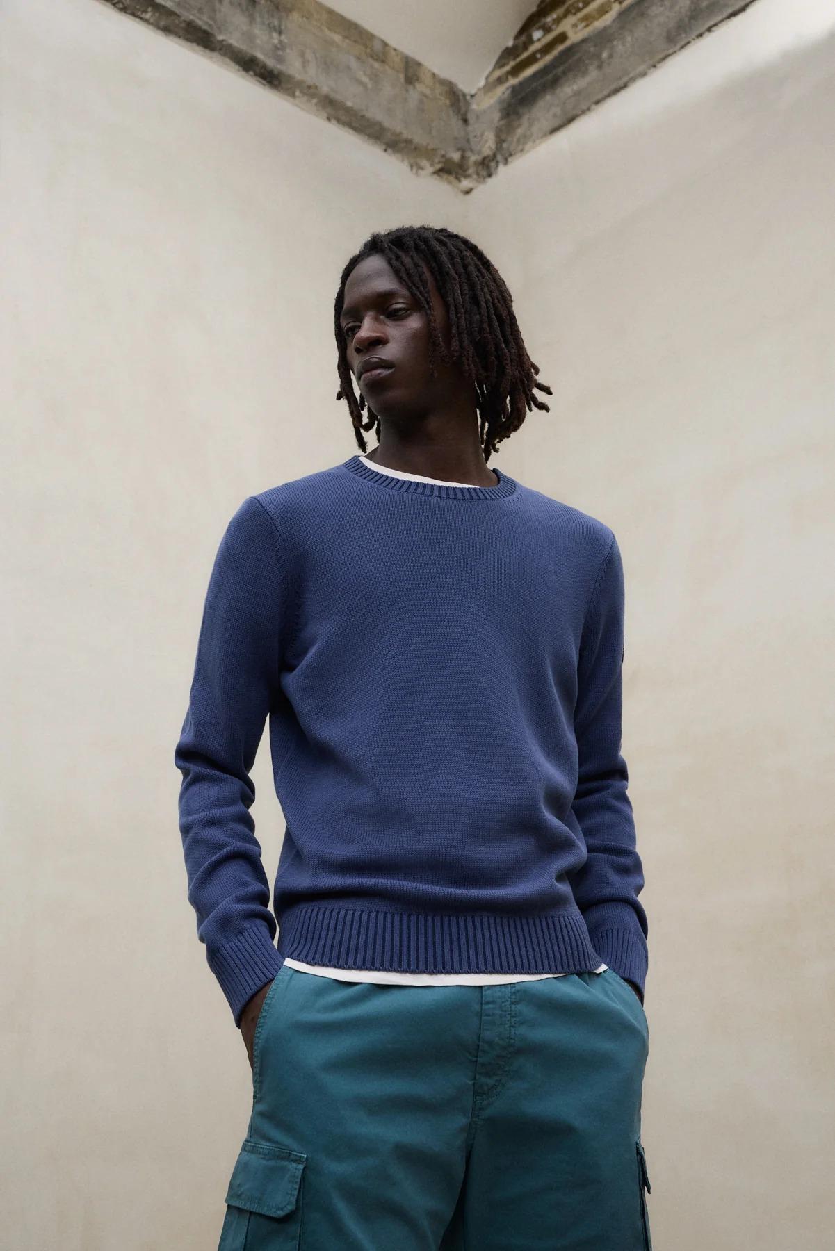 Maglione Tail Blu Navy<BR/><BR/> TAIL 161 ECOALF 