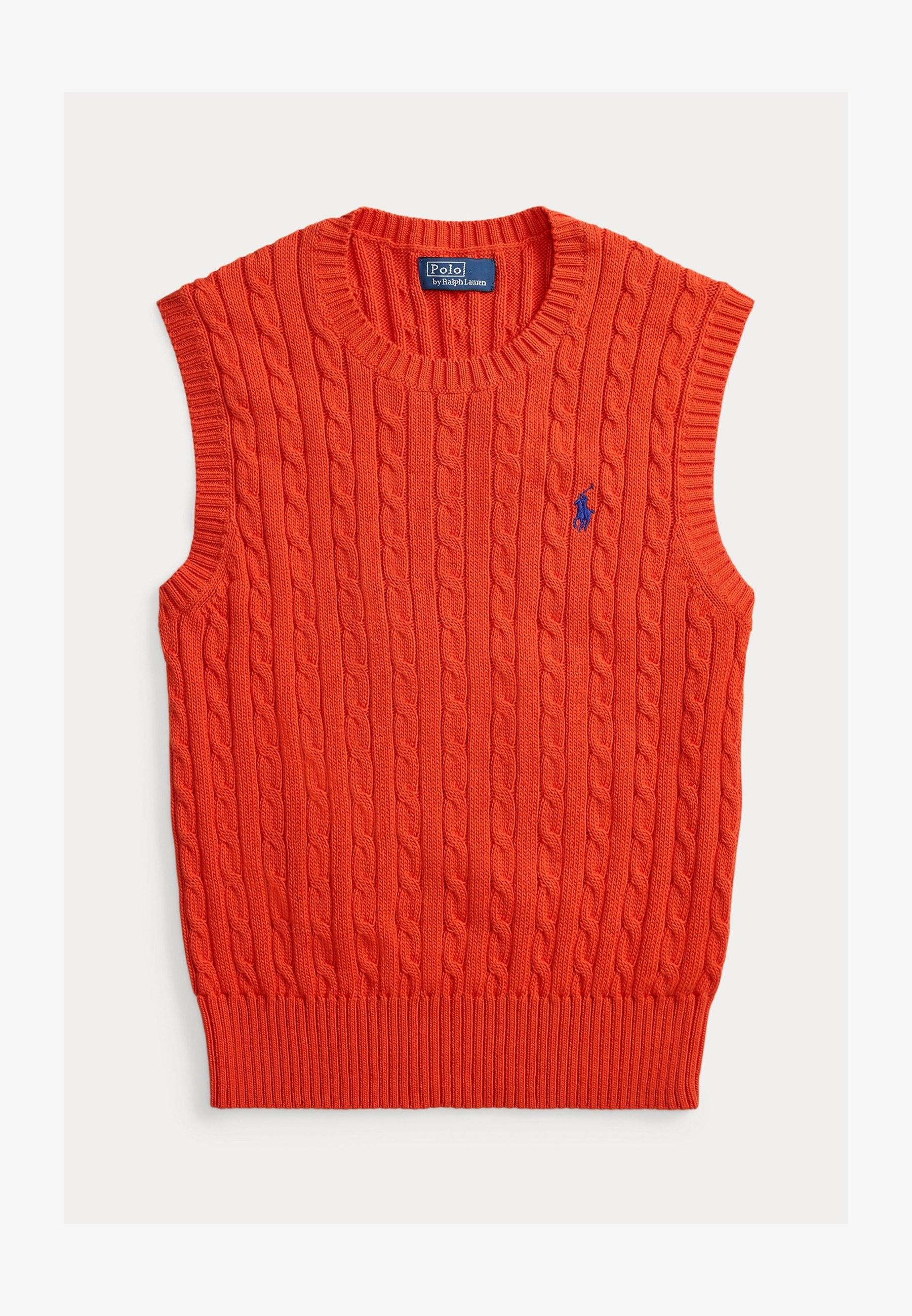 Gilet in cotone con lavorazione a trecce 211971882 500 RALPH LAUREN 
