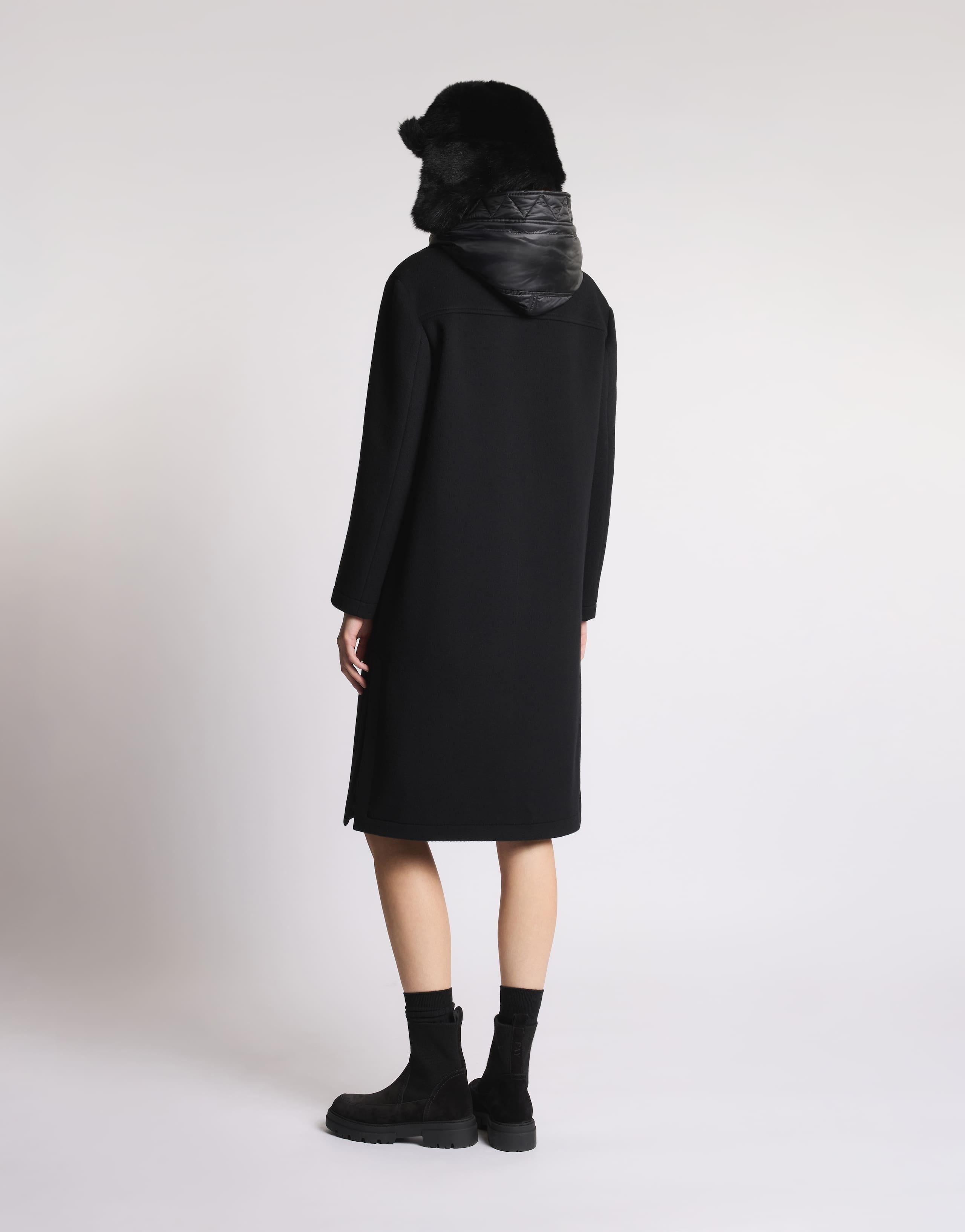 Cappotto Double Front in Lana e Cashmere<BR/> NAW59513820ZYC B999 FAY 
