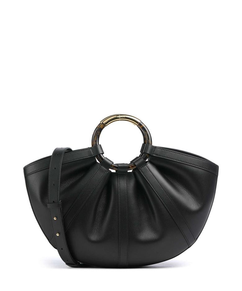 Shell Borsa a mano pelle a grana fine noir<BR/><BR/> E1U5A180101 001 COCCINELLE 