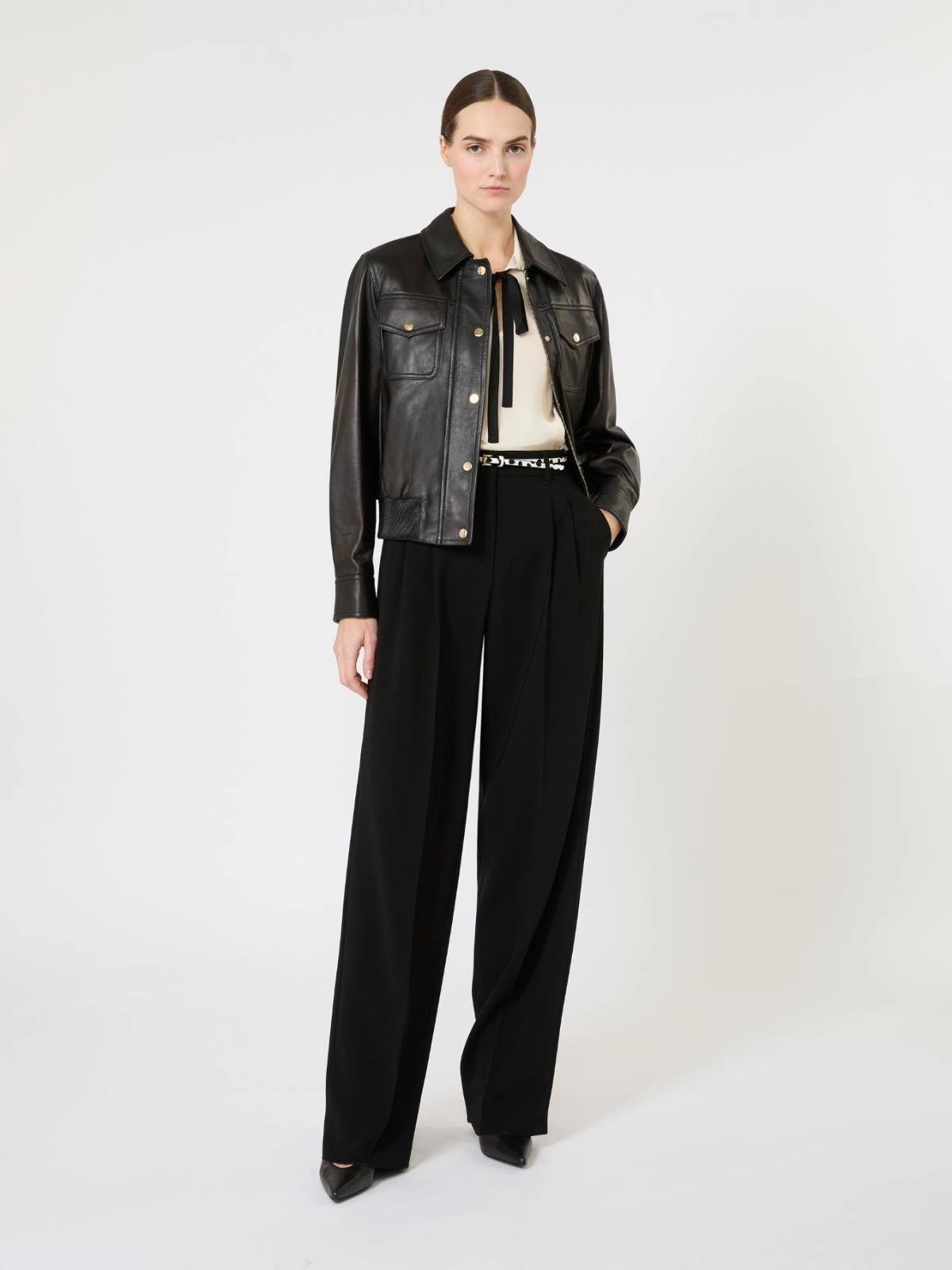 MSTBIADA <BR/>Giacca in pelle MSTBIADA 003 MAX MARA STUDIO 