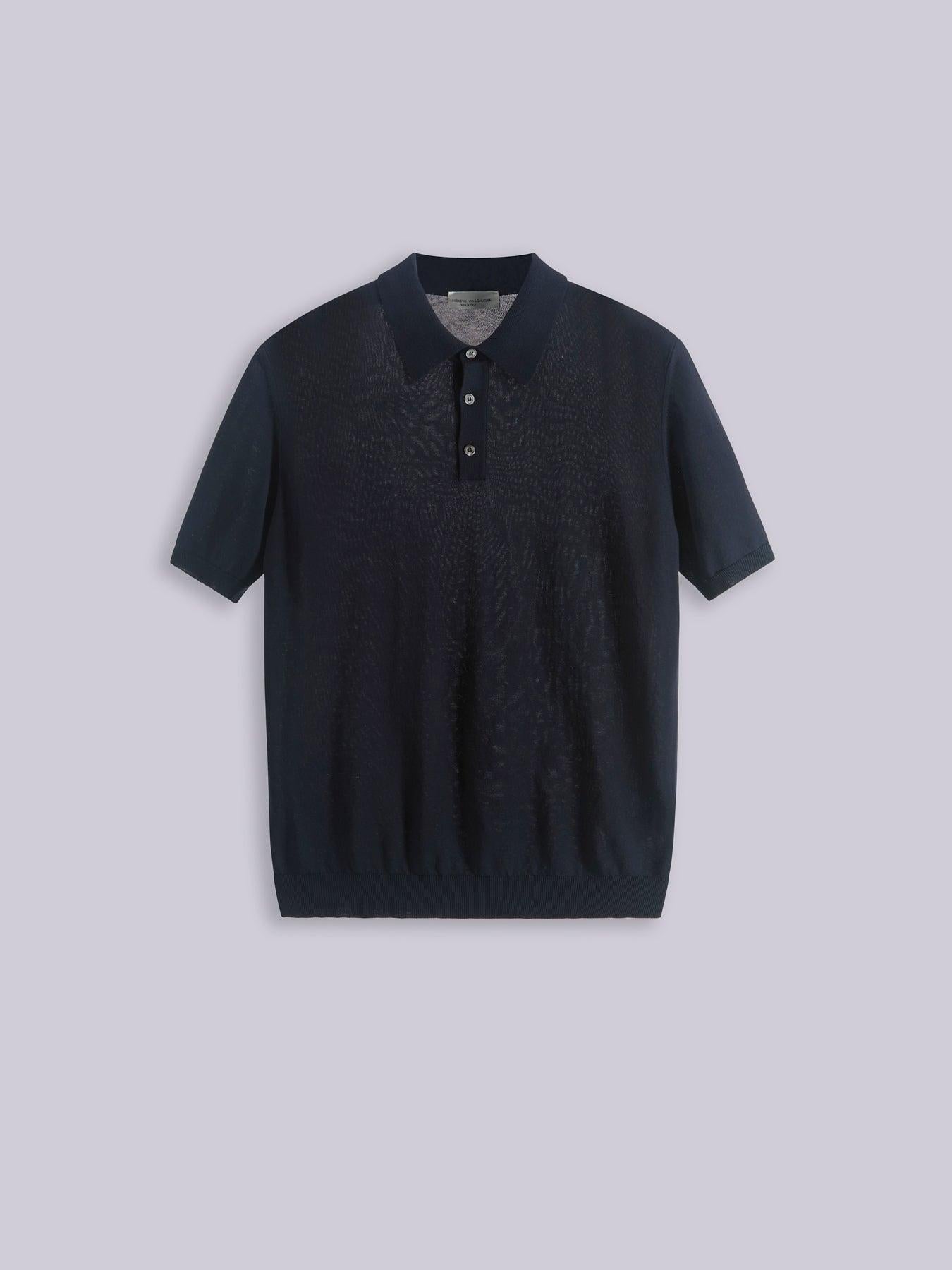 Polo in cotone regular<BR/> 261MYA10024 10 ROBERTO COLLINA 