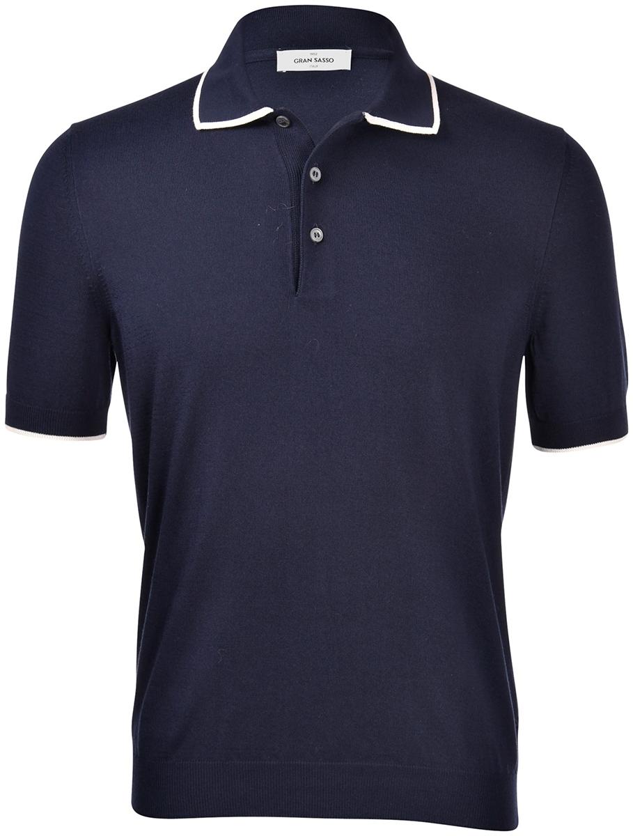 POLO IN MAGLIA CON DETTAGLI A CONTRASTO
