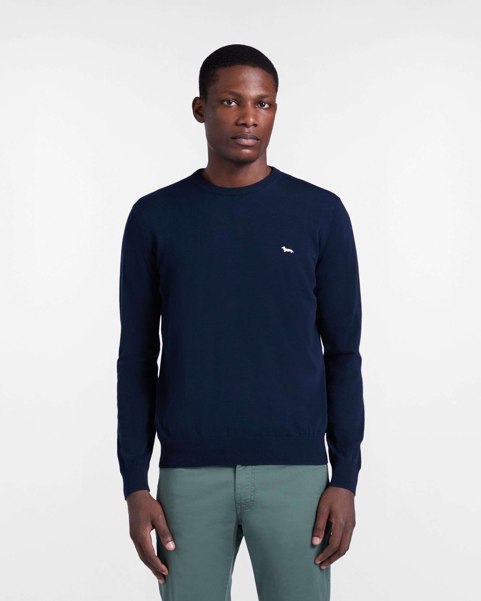 Pullover girocollo in cotone HRQ770031076 801 HARMONT & BLAINE 