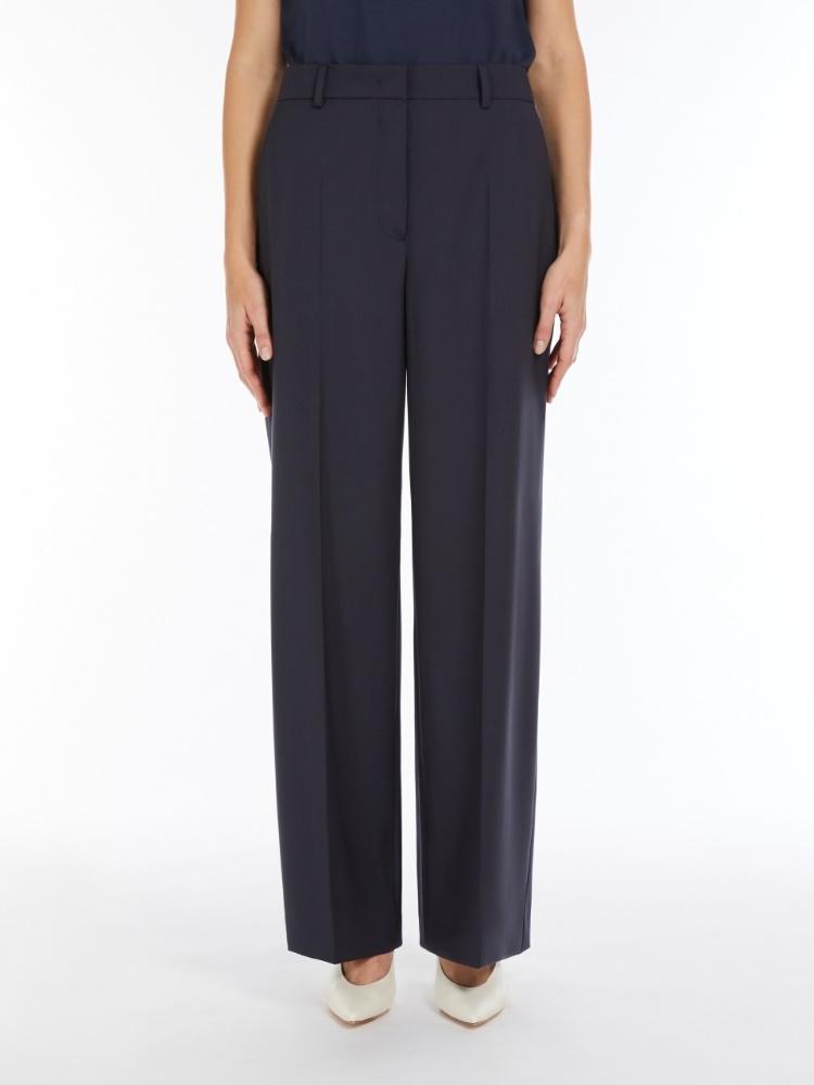Pantalone donna a palazzo in tela di lana VISIVO 001 WEEKEND 