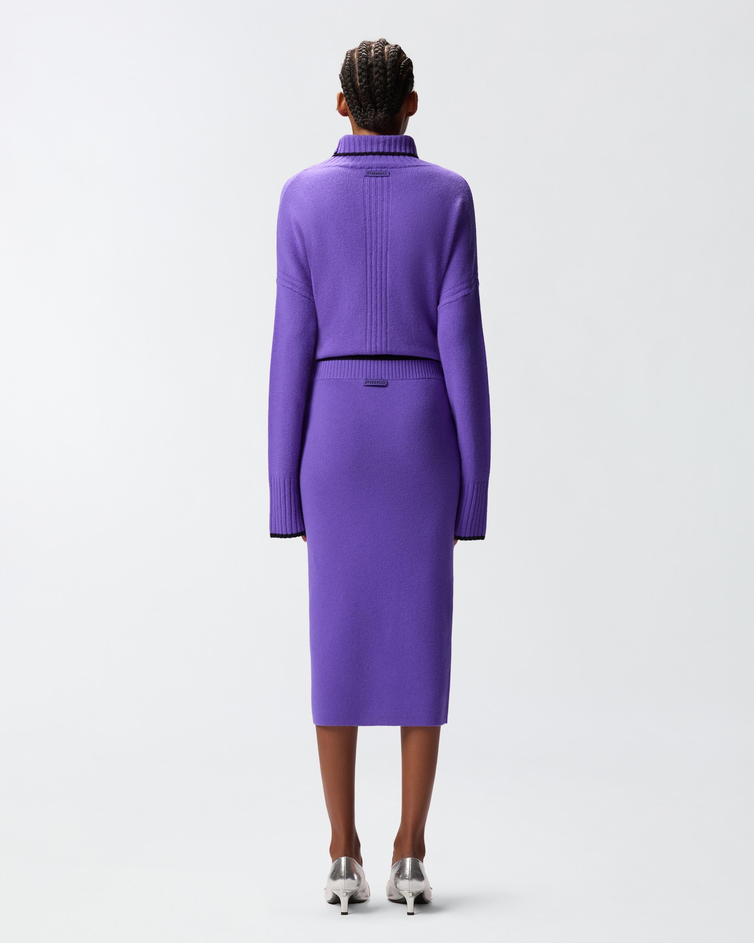 nuovva guinea Gonna a tubino in maglia 105489A2Q9 W21 PINKO 