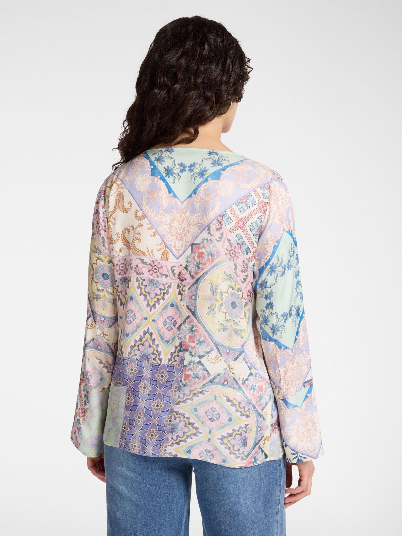 Blusa con stampa bandana<BR/> 2161P100222N 43 ELENA MIRO 