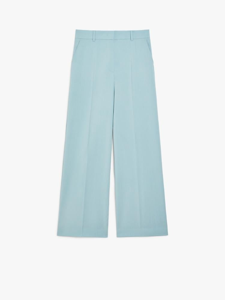 Pantalone donna a palazzo in tela di lana VISIVO 006 WEEKEND 