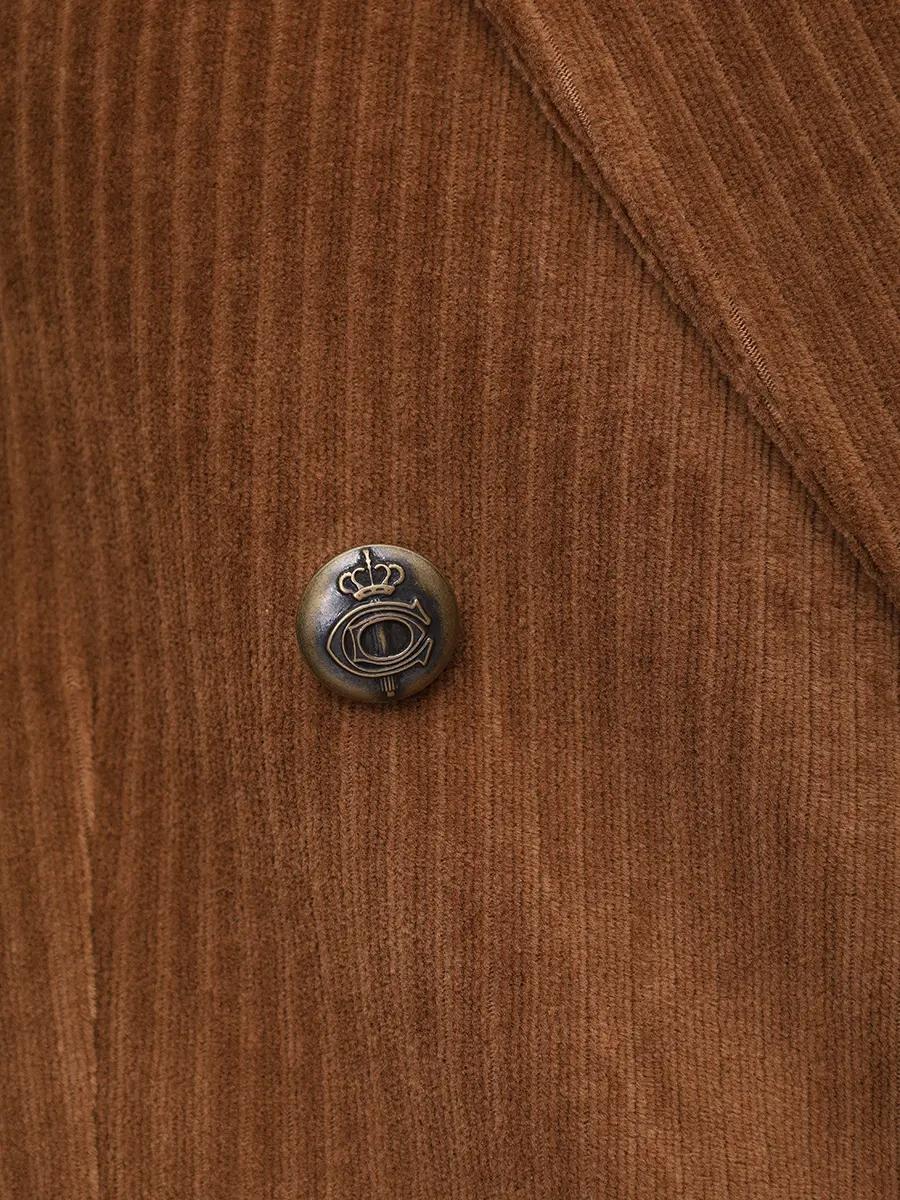 Giacca doppiopetto corduroy CN4963 G1171 CIRCOLO 1901 