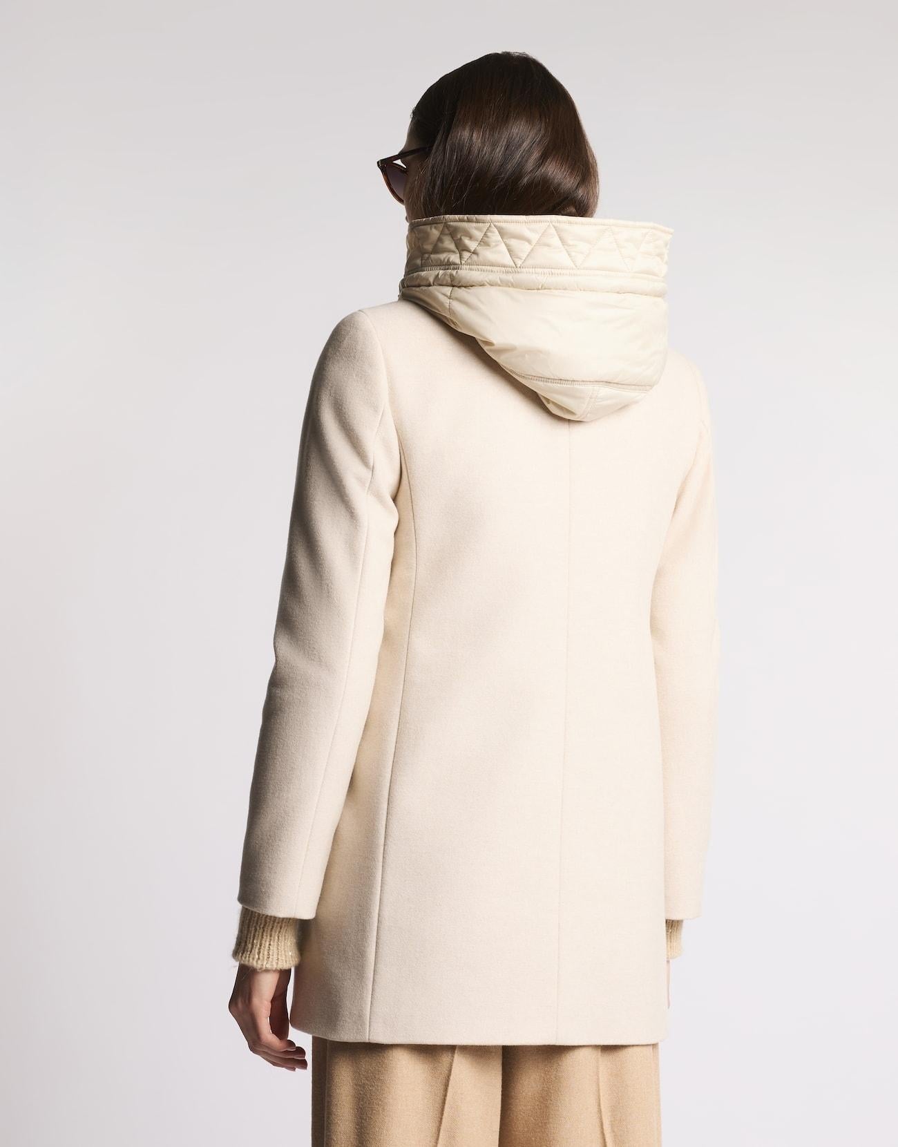 Toggle Coat in Panno di Lana Mélange<BR/> NAW59513430XMY C002 FAY 