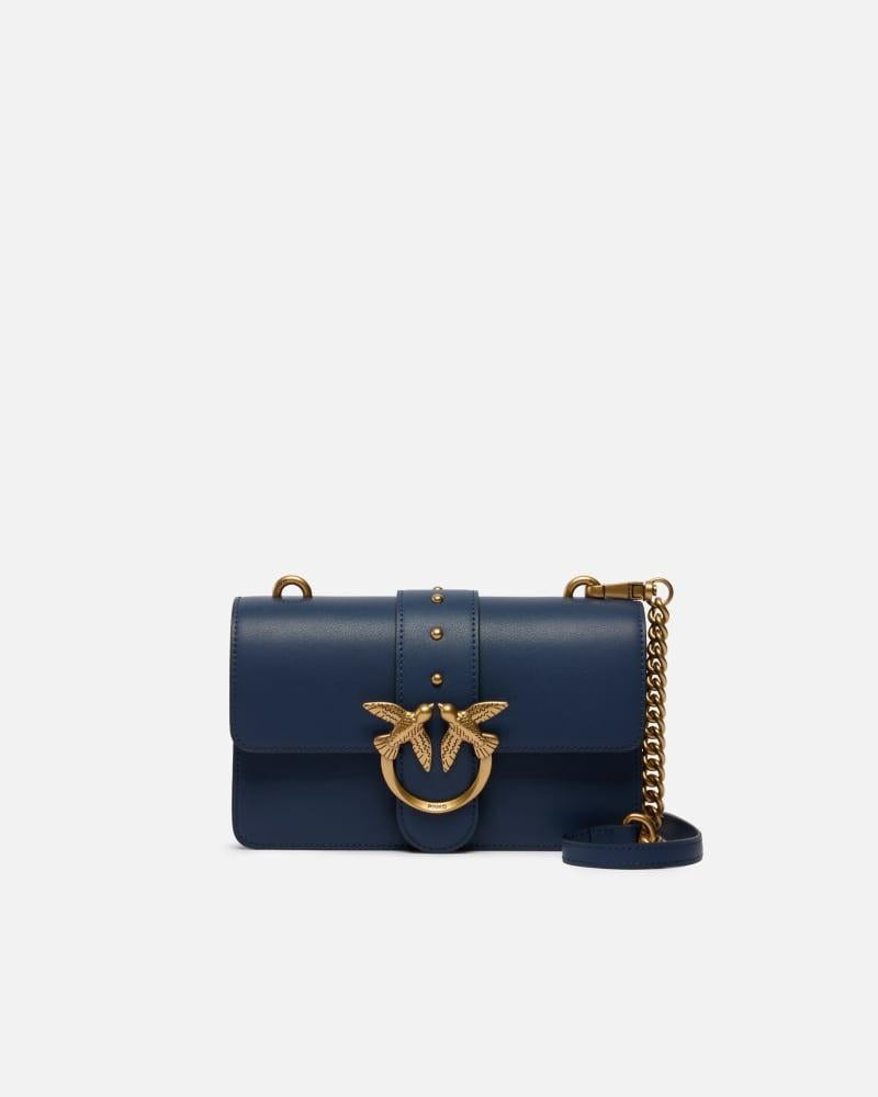 Borsa a tracolla piccola Love Bag One in pelle<BR/><BR/> 105856A0F1 G08Q PINKO 