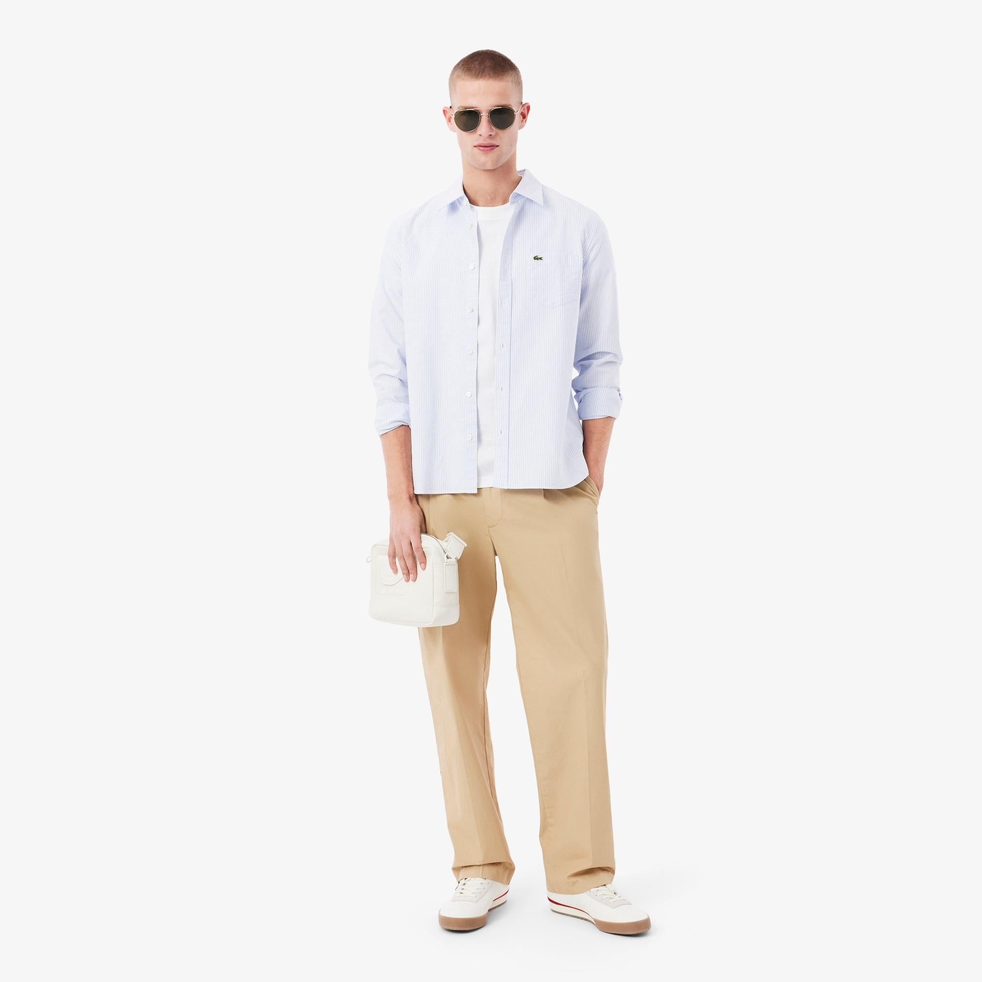T-shirt uomo in cotone TH7318 001 LACOSTE 