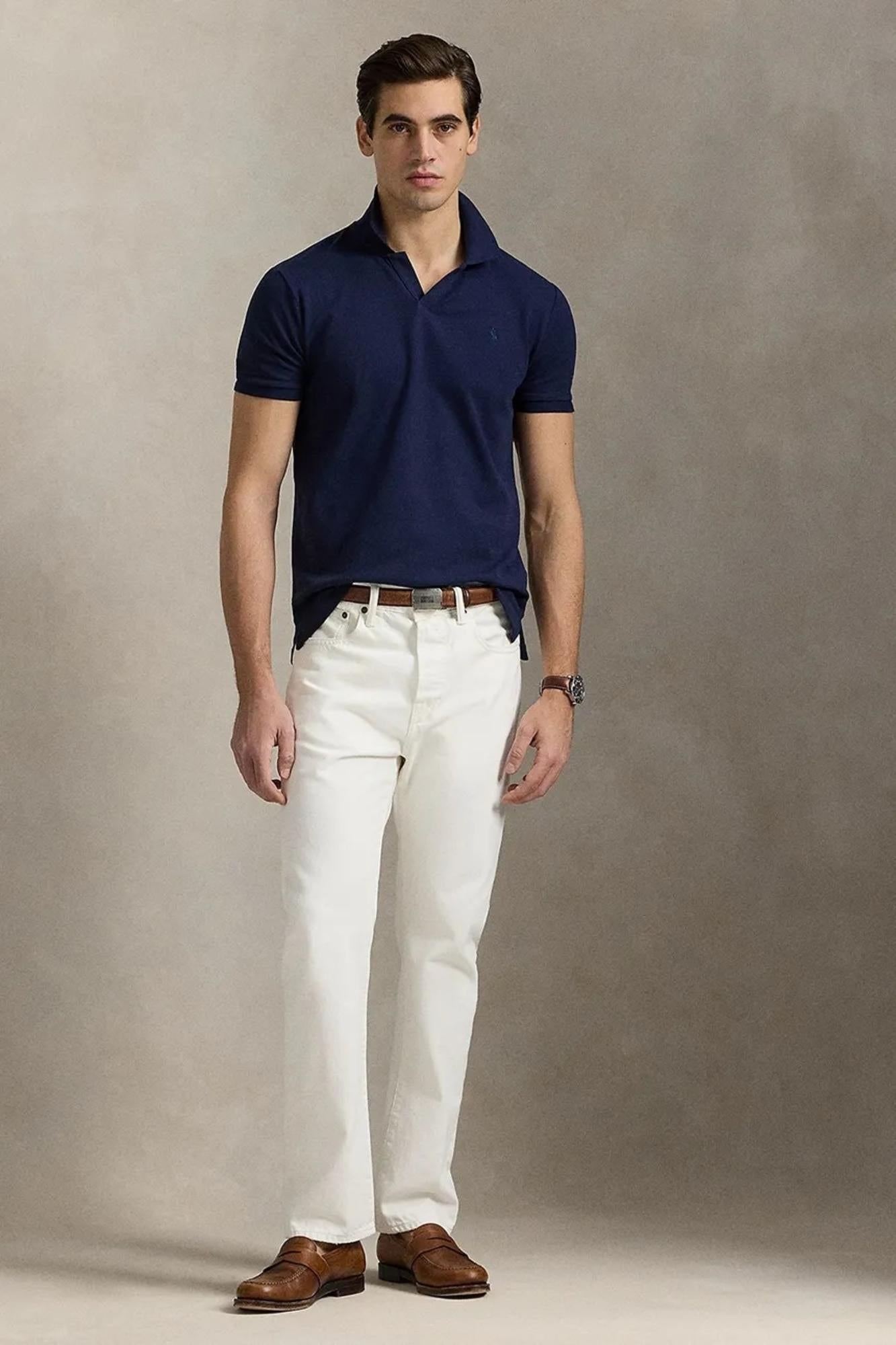 Polo uomo in cotone elasticizzato 710968951 001 RALPH LAUREN 