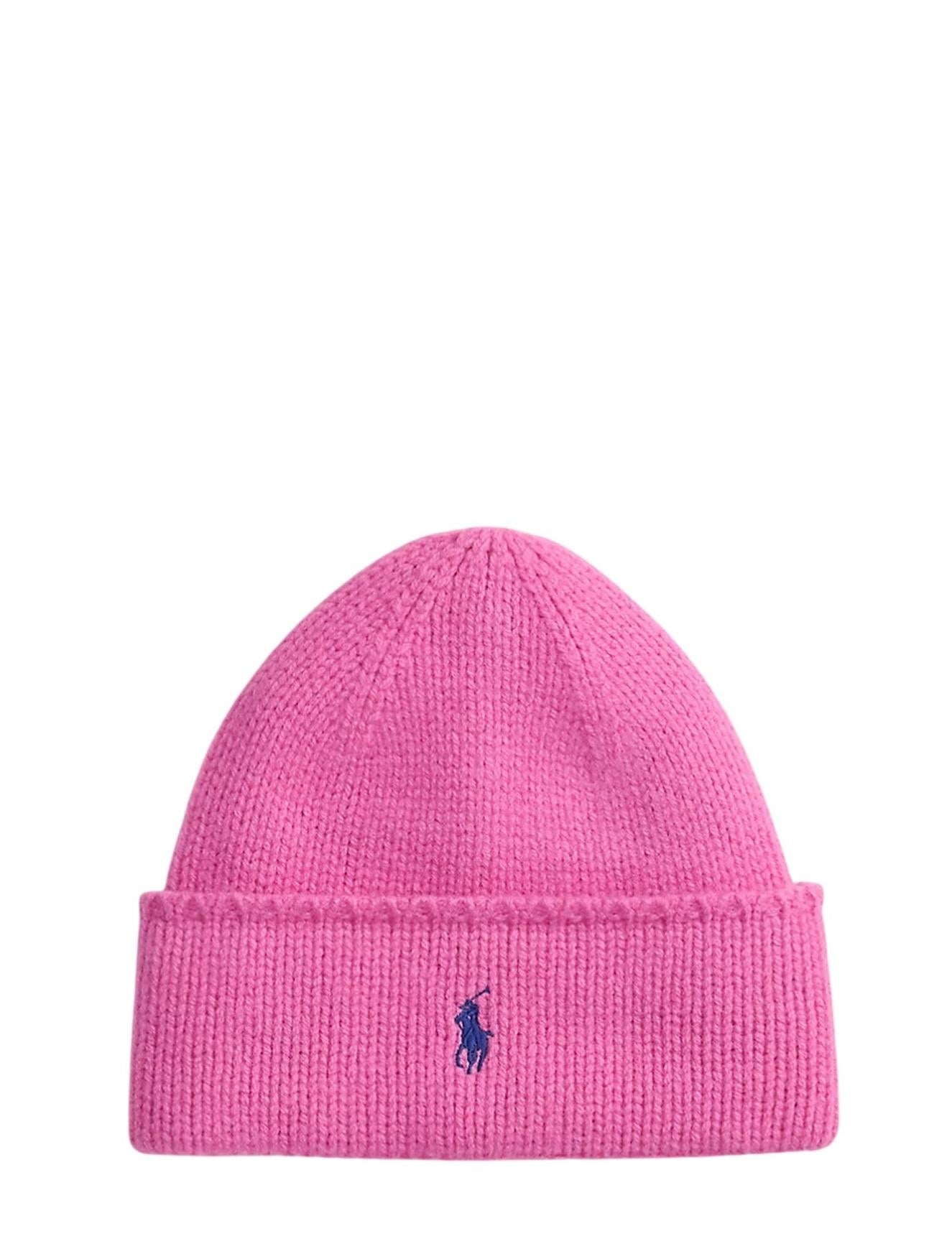 Cappello da donna Ralph Lauren in lana con logo 455954355 011 RALPH LAUREN 