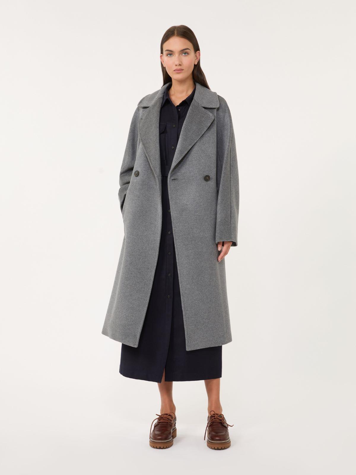 Cappotto midi doppiopetto in lana RESINA 011 WEEKEND 