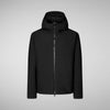Men's padded technical fabric jacket