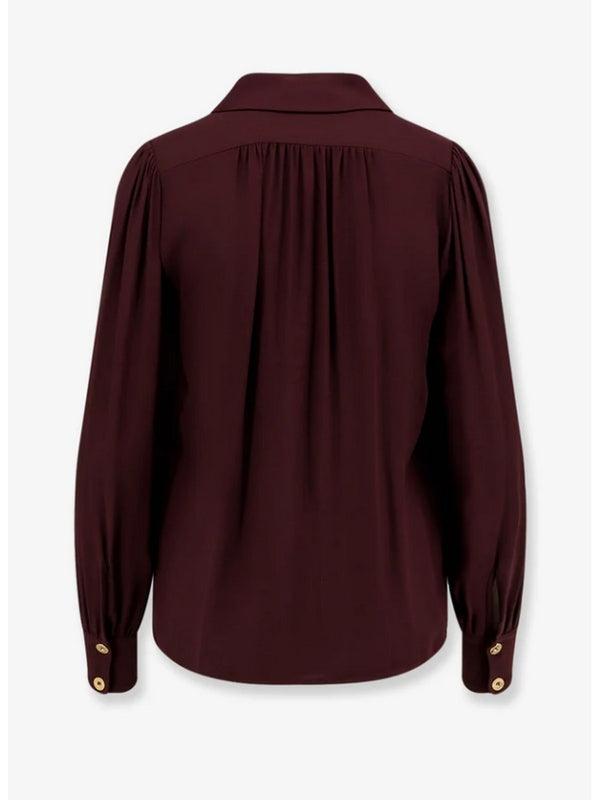 Camicia in georgette con dettaglio gioiello CA12356E2 EA4 ELISABETTA FRANCHI 