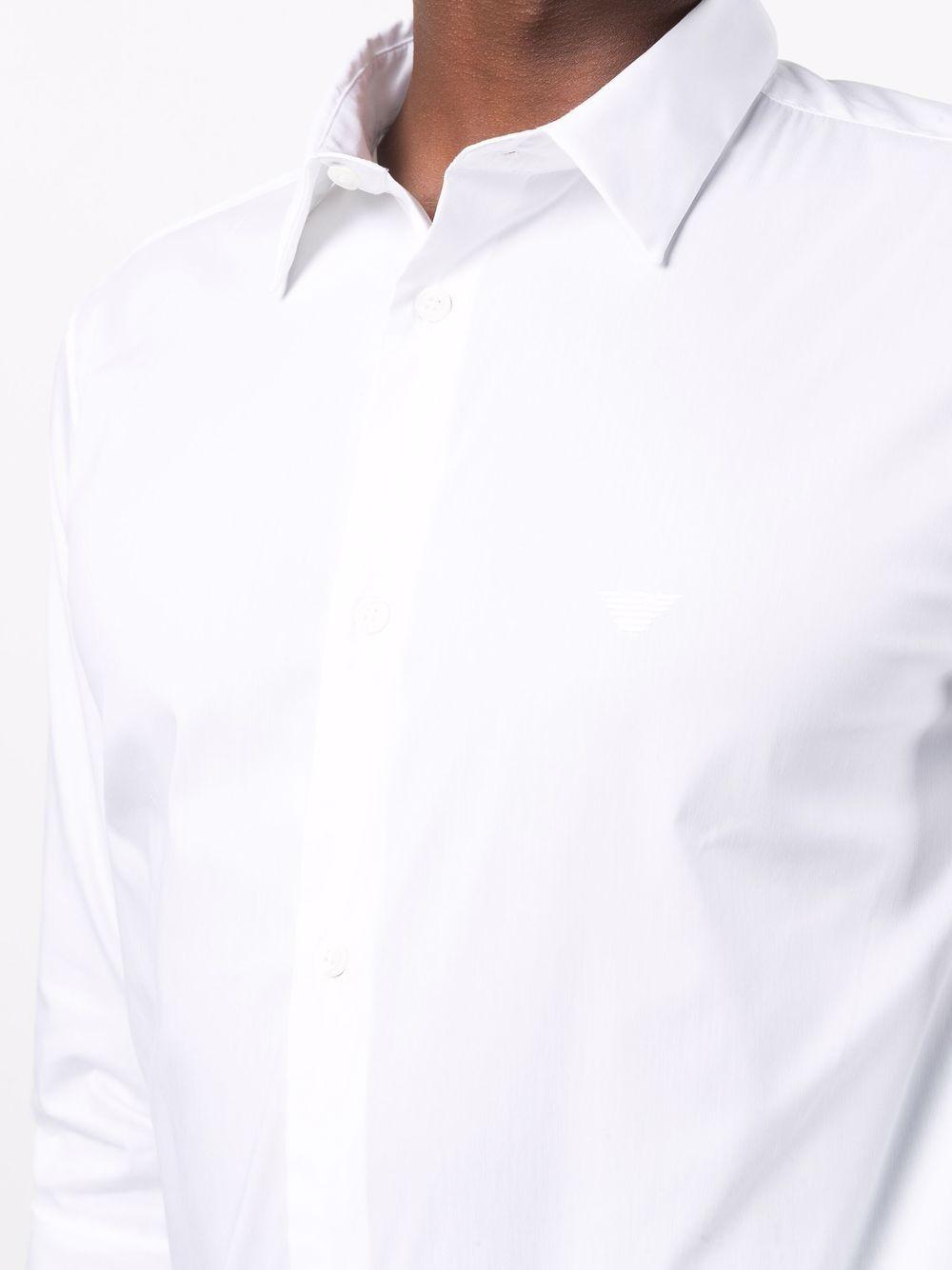 Camicia uomo in misto cotone e nylon 8N1C091NI9Z 0100 ARMANI 