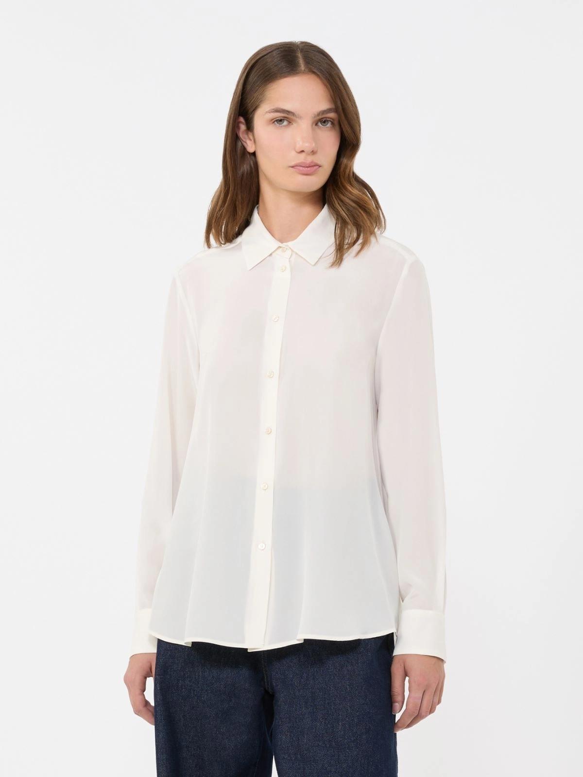 WKDCURVONE<BR/>Camicia in crêpe de Chine di seta WKDCURVONE 001 WEEKEND 